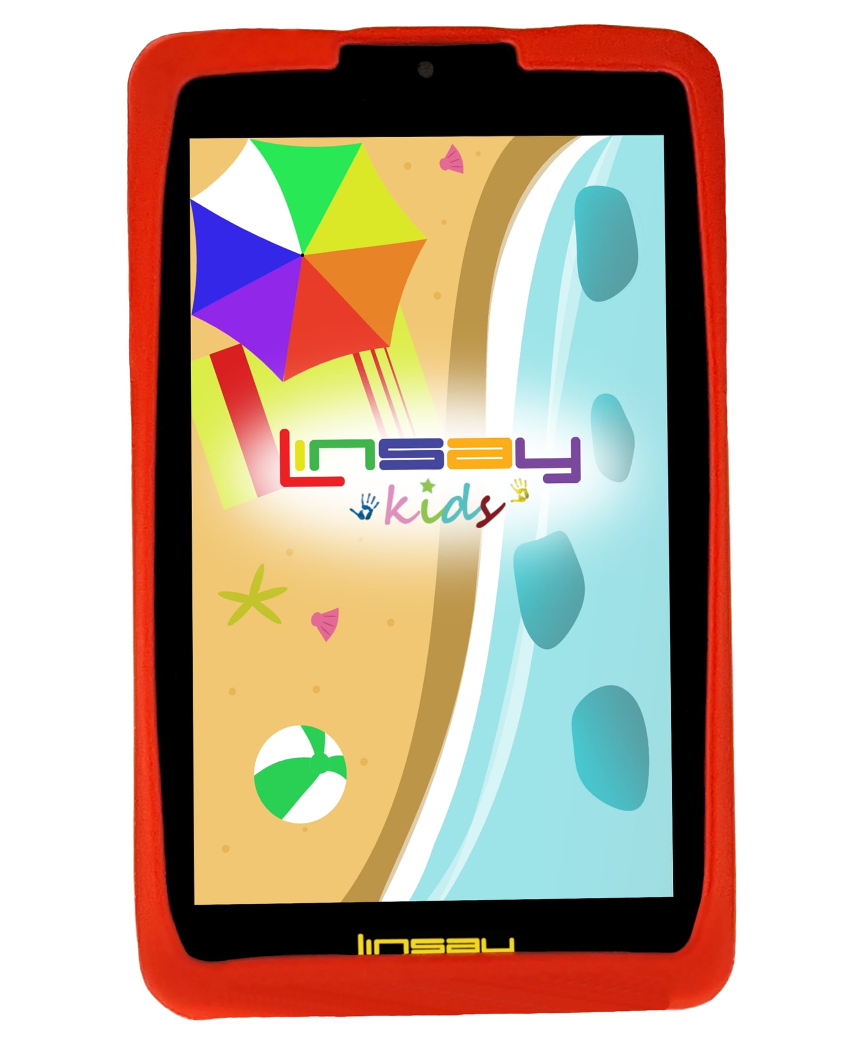 LINSAY F7XIPSKIDSR 7-in 64 Android 13 Wi-Fi only Tablet with Case Included