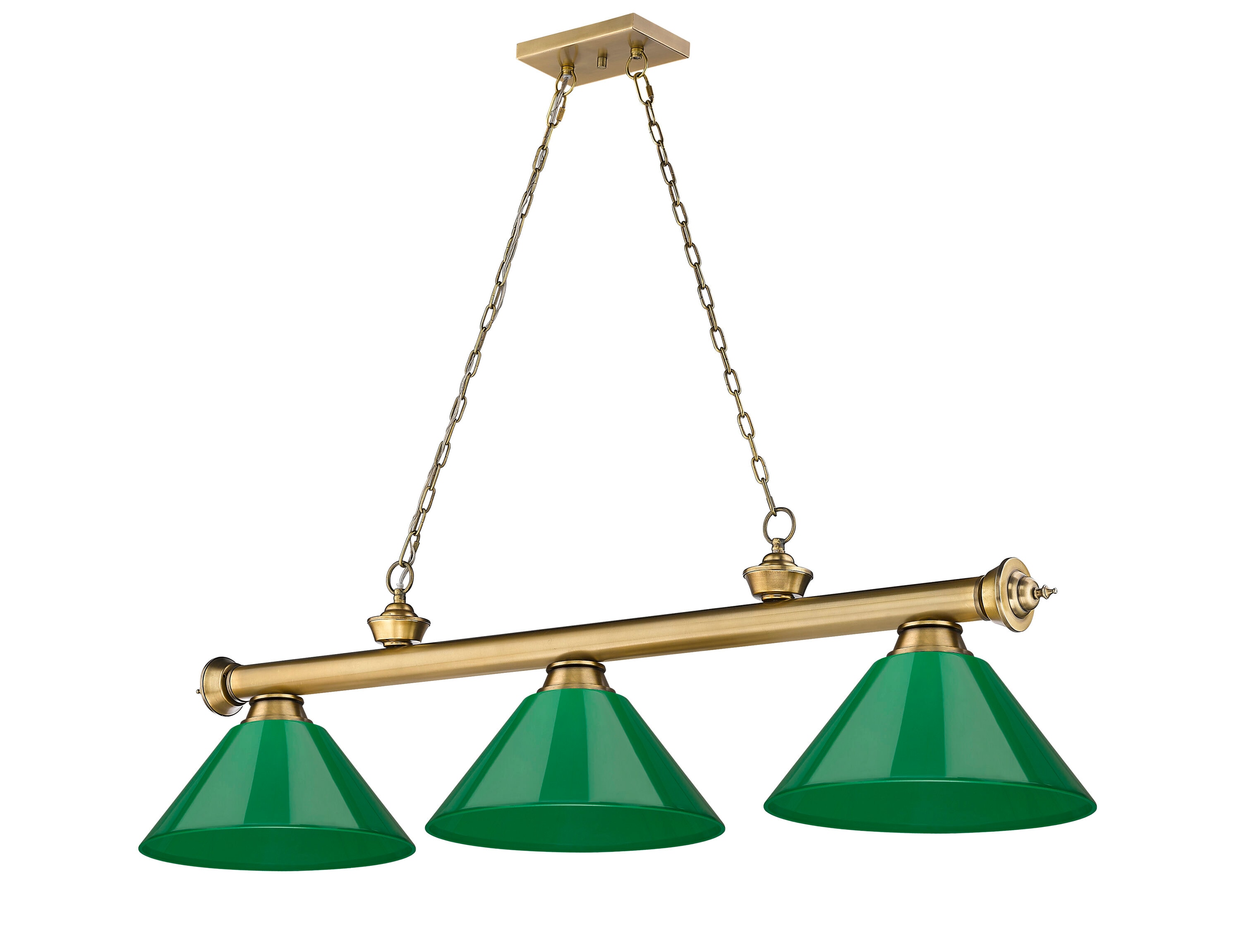 Z-Lite 2306-3RB-PGR Pool-Table-Lighting - View #5