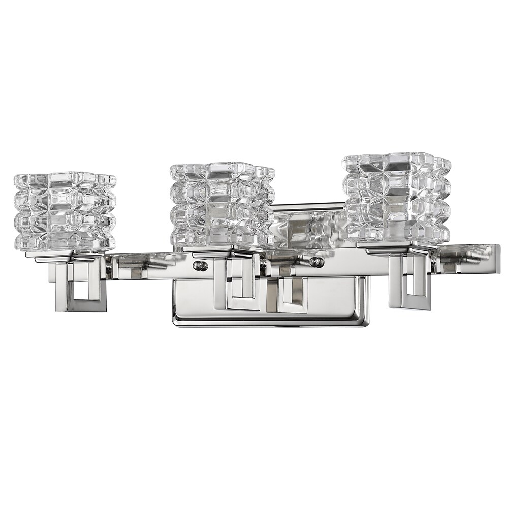 Acclaim Lighting Coralie 18 In 3 Light Polished Nickel Glam Vanity Light At 5995