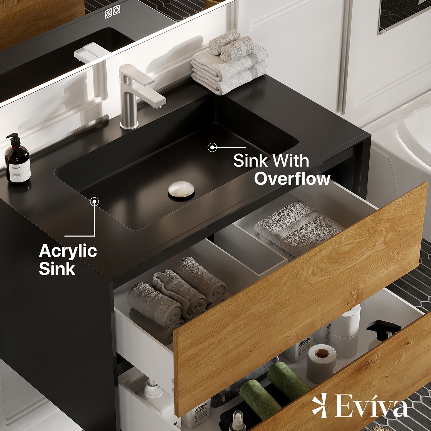 Eviva EVVN777-36OAK-BL Bath-Vanity-Combo - View #4
