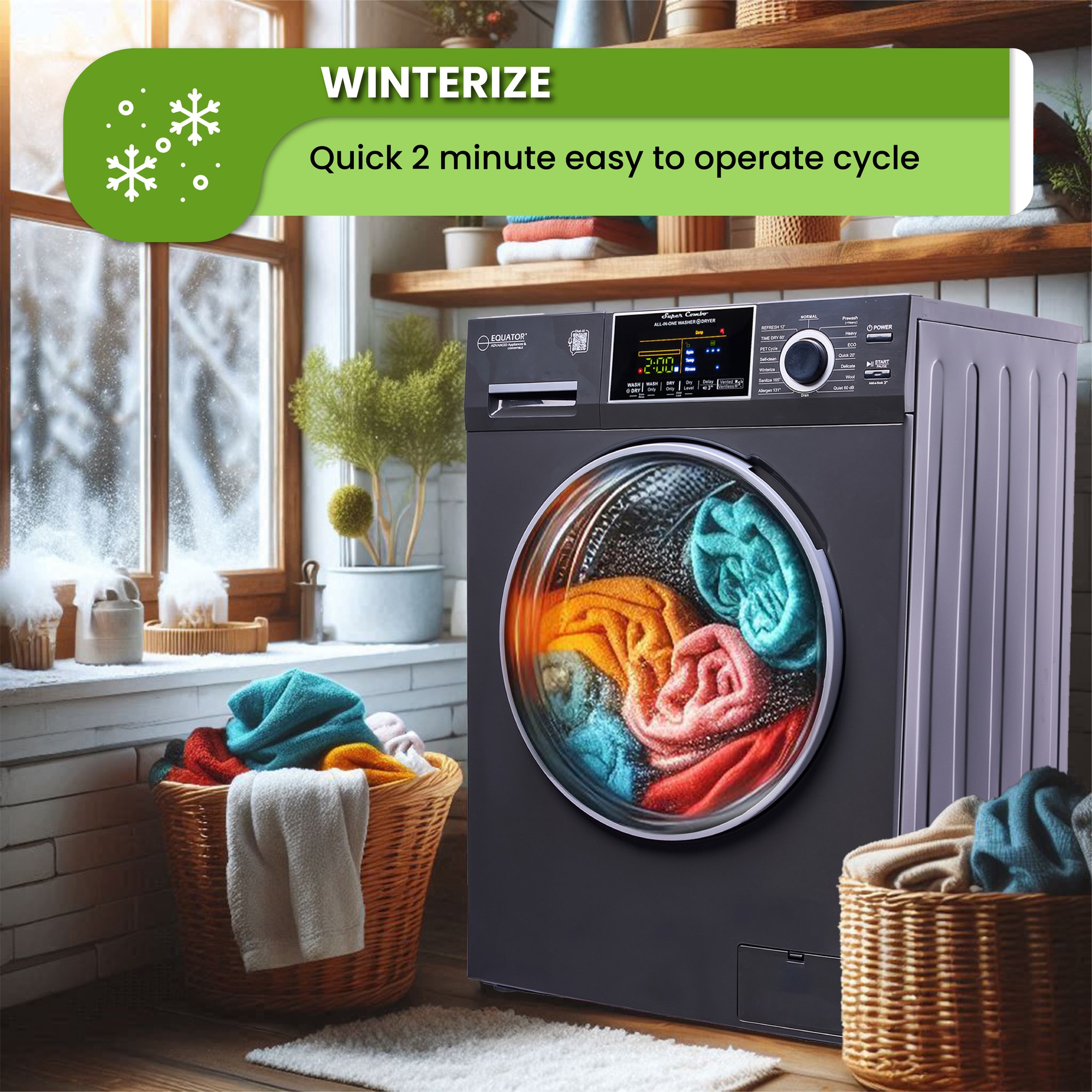 Equator Advanced Appliances EZ 5500 CV S/G Combination-Washers-Dryers - View #12