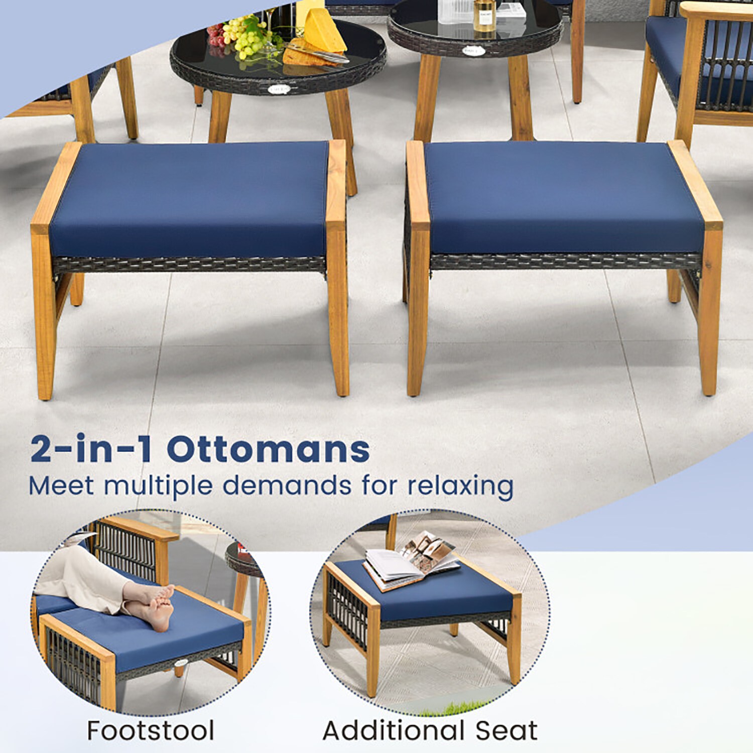GZMR GZ-W1093BK Patio-Conversation-Sets - View #5