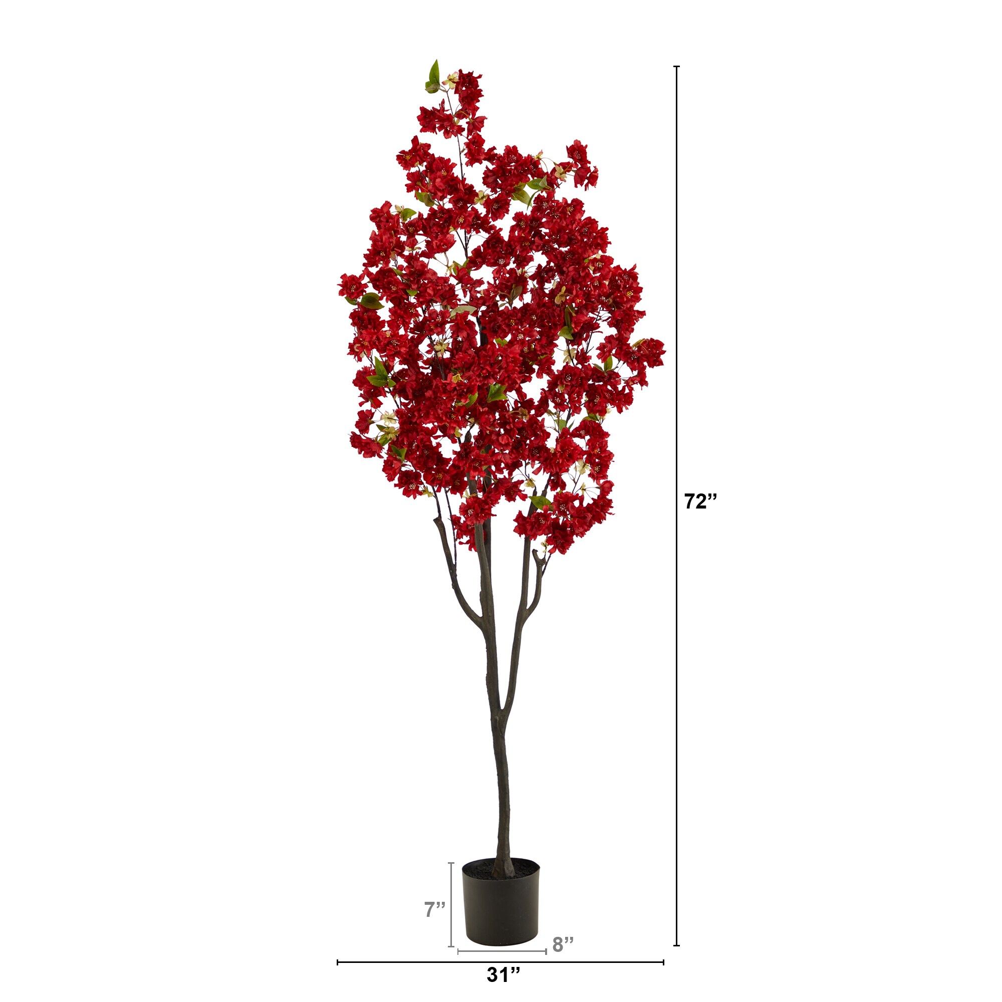 Nearly Natural T2723-RD Artificial-Plants-Trees - View #2