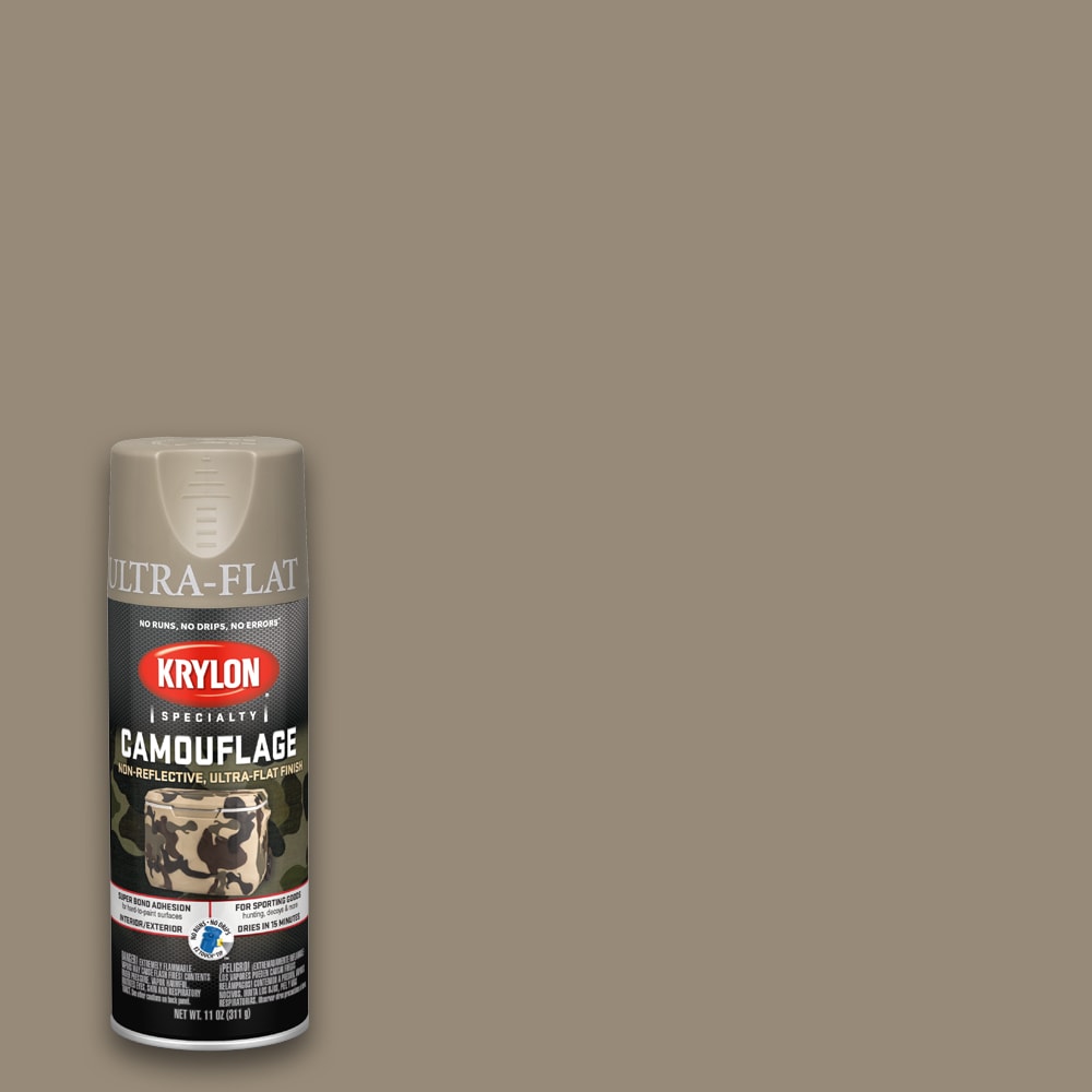 Krylon Camouflage 11 oz. Ultra-Flat Spray Paint, Khaki