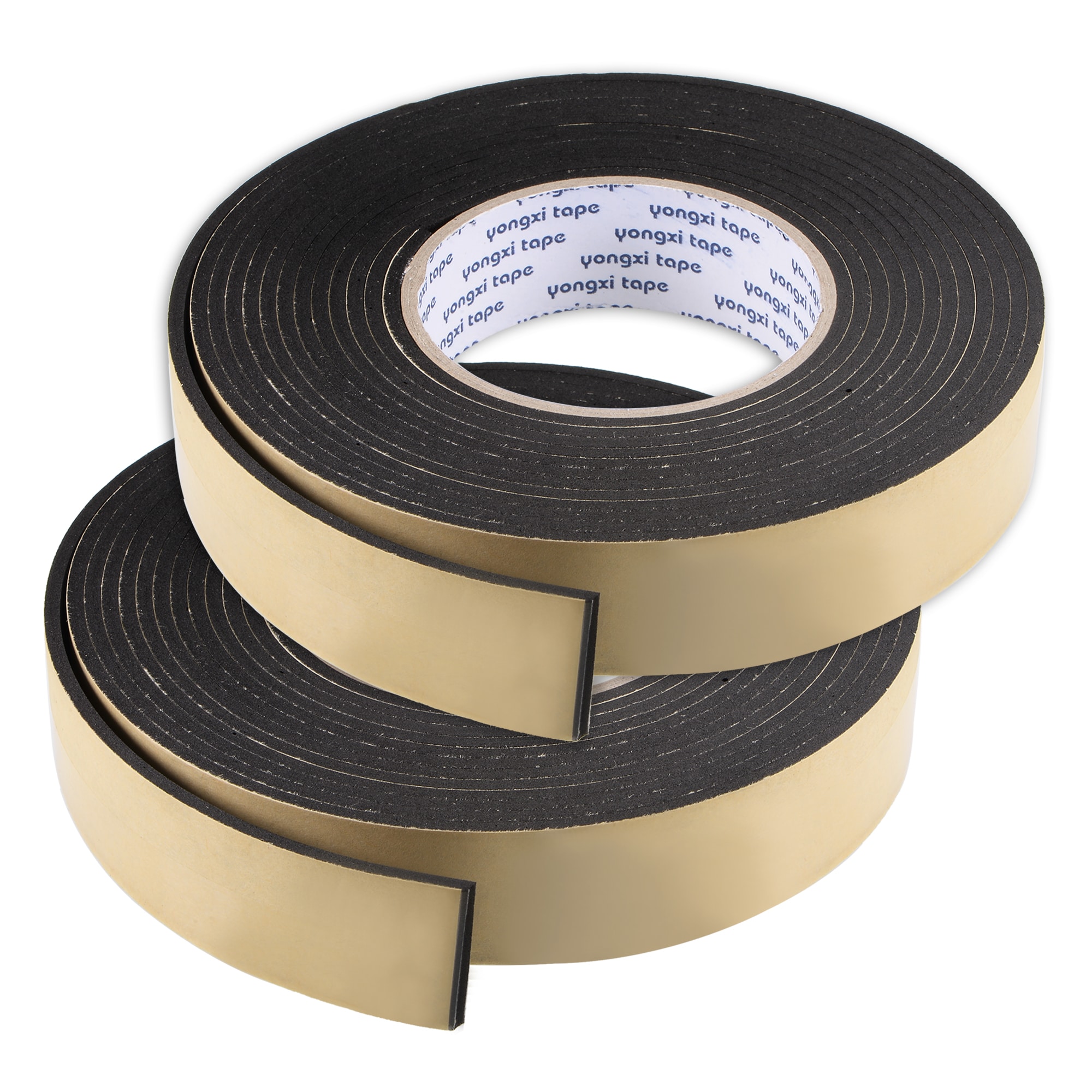 Unique Bargains S25093001UX1724 Sealing Foam Tape 30mm Wide 3mm Thick 5m/16.4ft Long EVA Self Adhesive Weather Strip for Window Door Insulation Pack of 2