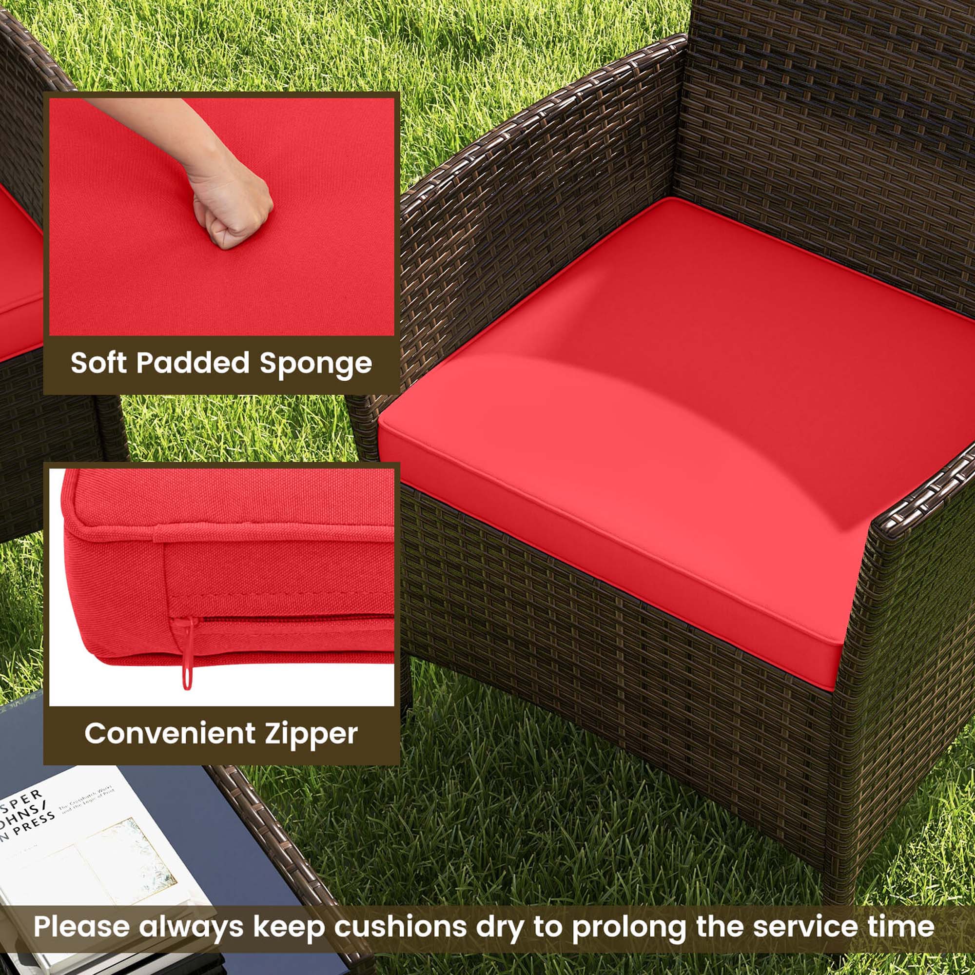 Costway HCST05103 Patio-Conversation-Sets - View #6