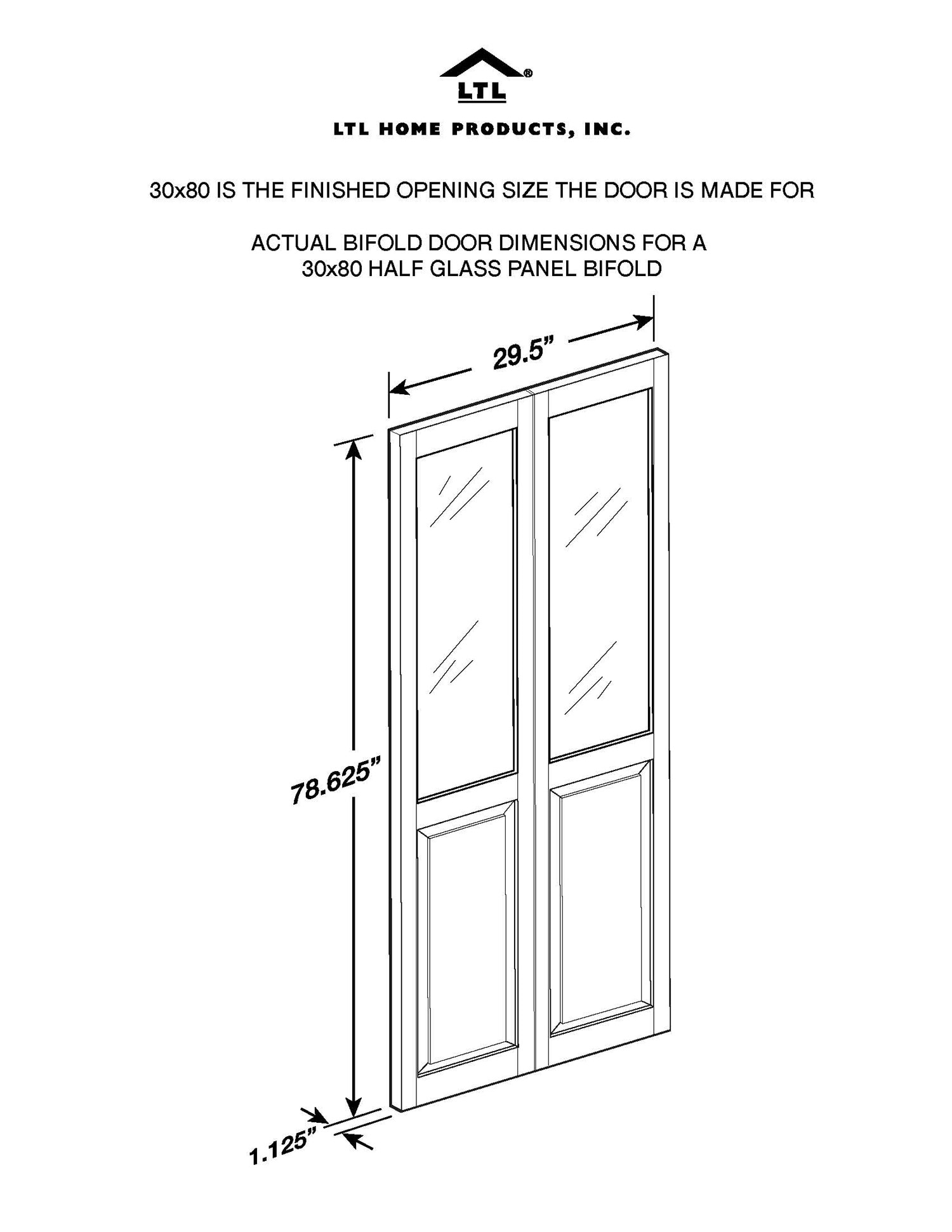 Pinecroft 875426 Bifold-Sliding-Closet-Doors - View #9