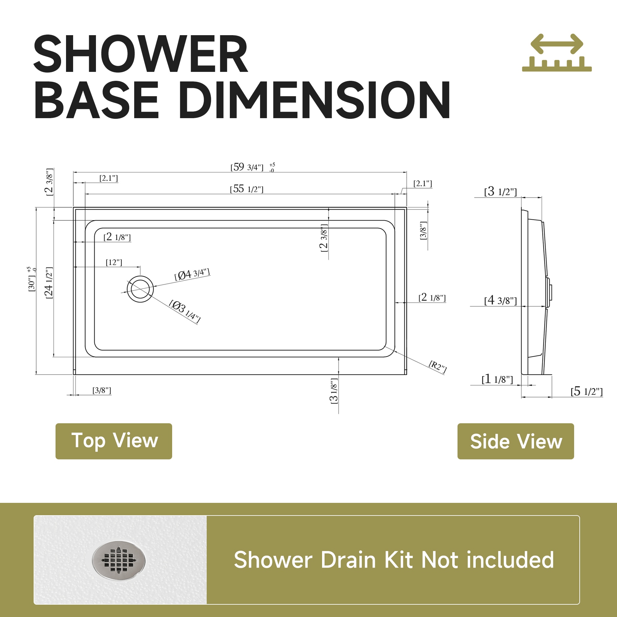 Lirago FXL20607-606F03 Shower-Floors - View #8