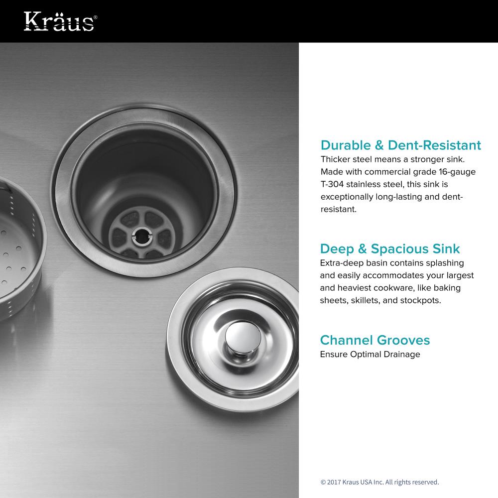 Kraus KHU100-32-1650-41CH Kitchen-Sinks - View #7