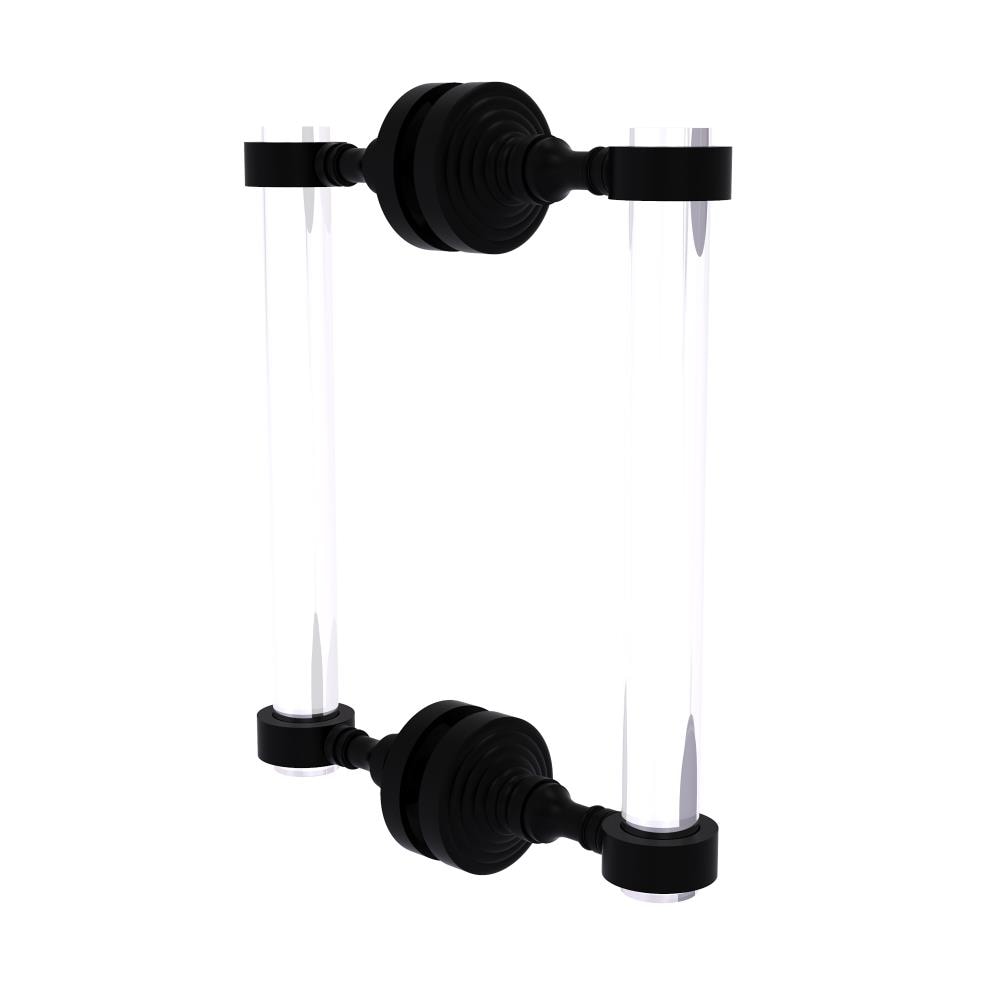 Allied Brass PG-406-8BB-BKM Matte black 8-Inches Hinged shower door Handle