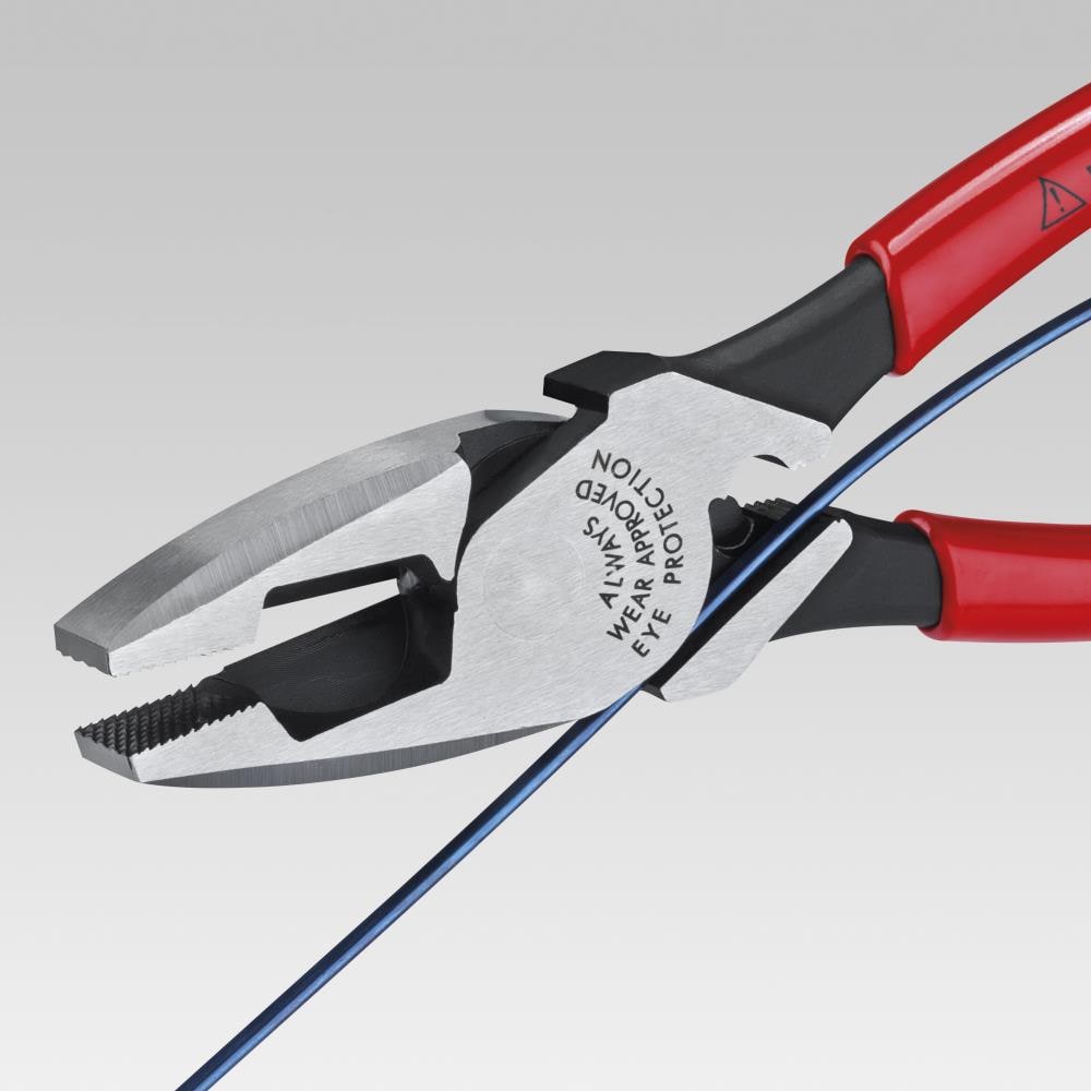 KNIPEX High leverage with crimper and fish tape puller 9.5-in Electrical  Cutting Pliers in the Cutting Pliers department at
