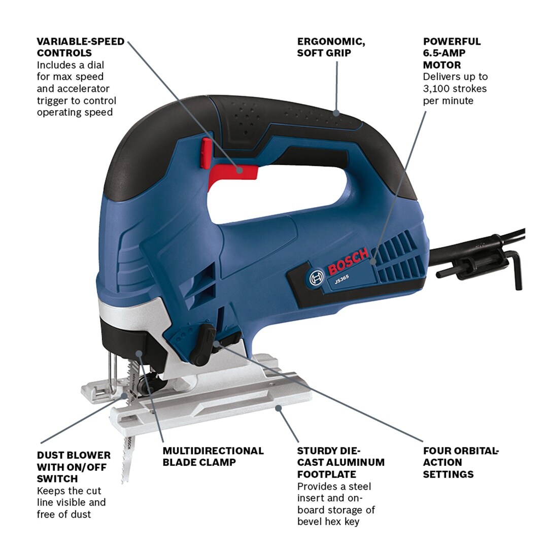 Bosch 6.5-Amp Variable Speed Keyless Jigsaw Bosch 6.5-Amp Variable Speed Keyless Jigsaw