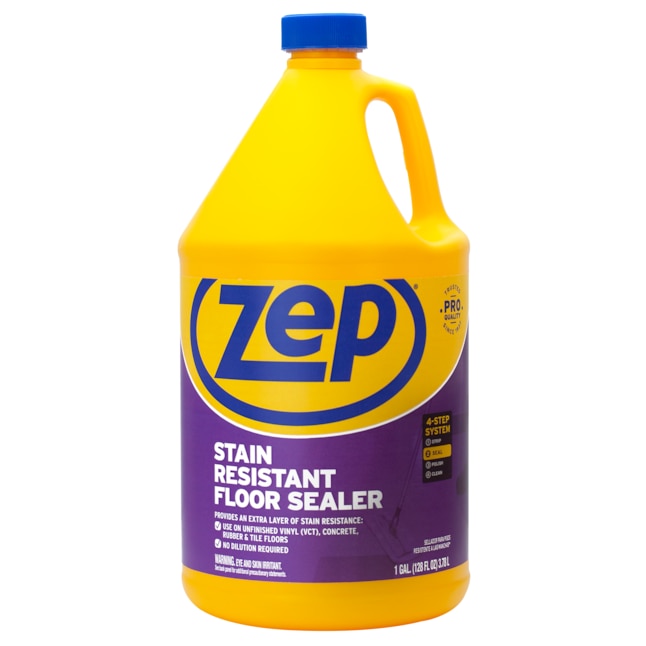 Zep Stain Resistant Floor Sealer 128 Fl, Armstrong Vinyl Tile Floor Polish