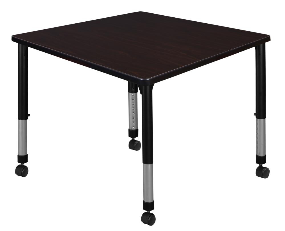 Regency TB4242MWAPCBK Classroom Tables Brown 4-Person Training Table (42-in W x 34-in H)