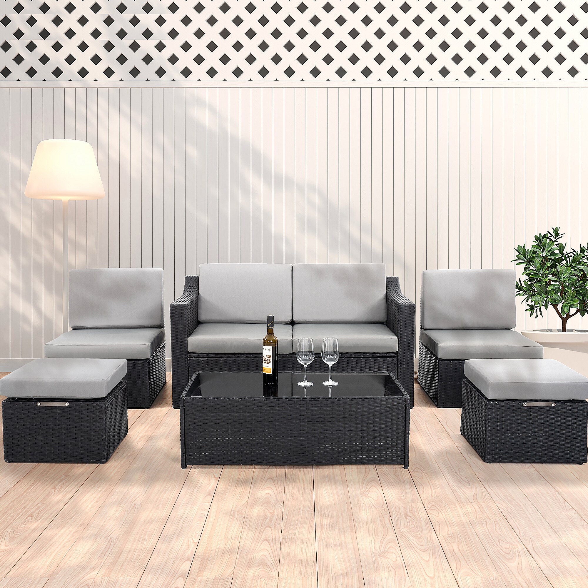 EL-SF6-HG-WL3 Patio-Sofas-Daybeds - View #6