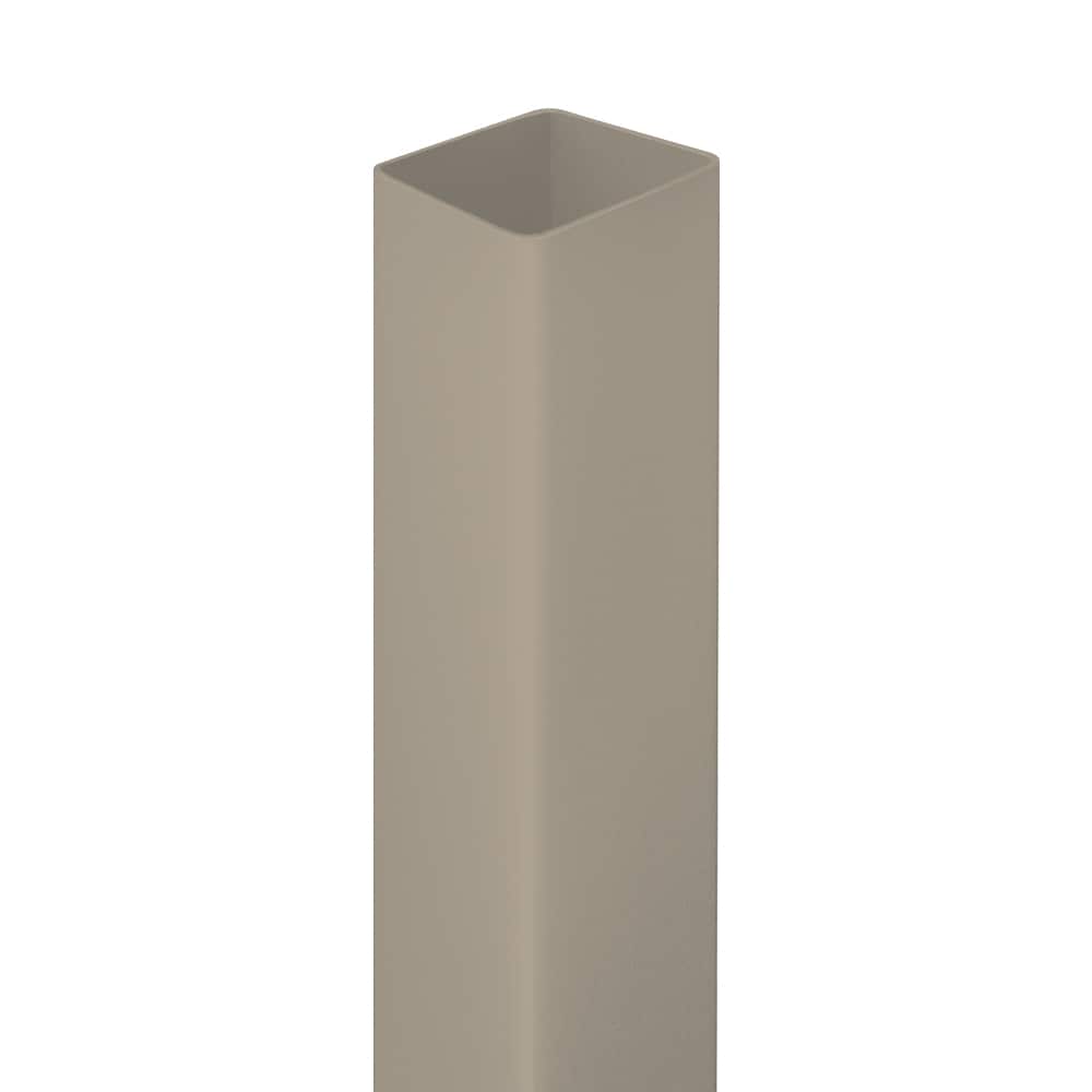 Freedom 9-ft H x 5-in W Clay Vinyl Blank Fence Post (Assembled)