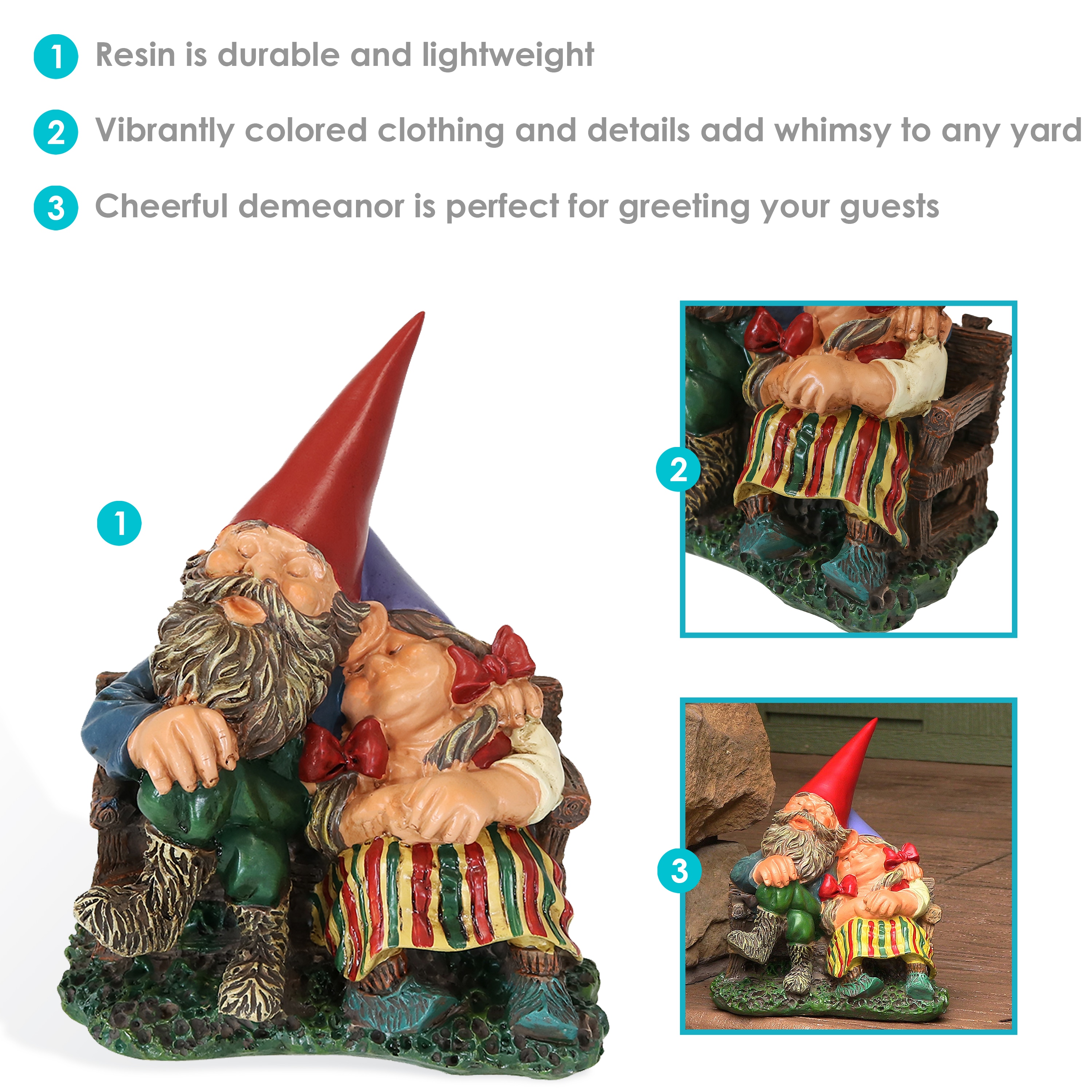 Sunnydaze Decor FC-WG714 Garden-Statue - View #3
