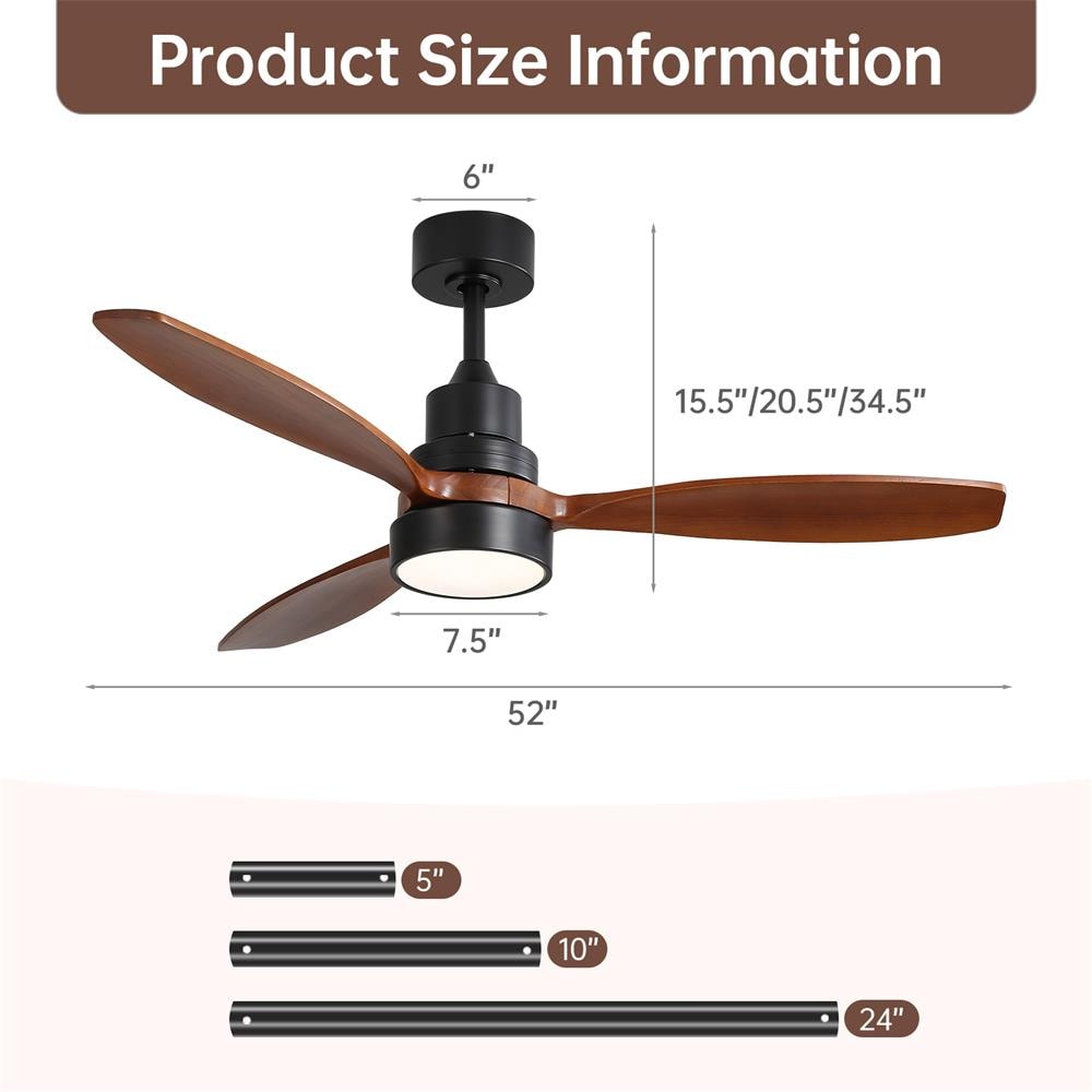 Sofucor LW-52K076-BK-HTM Ceiling-Fans - View #10