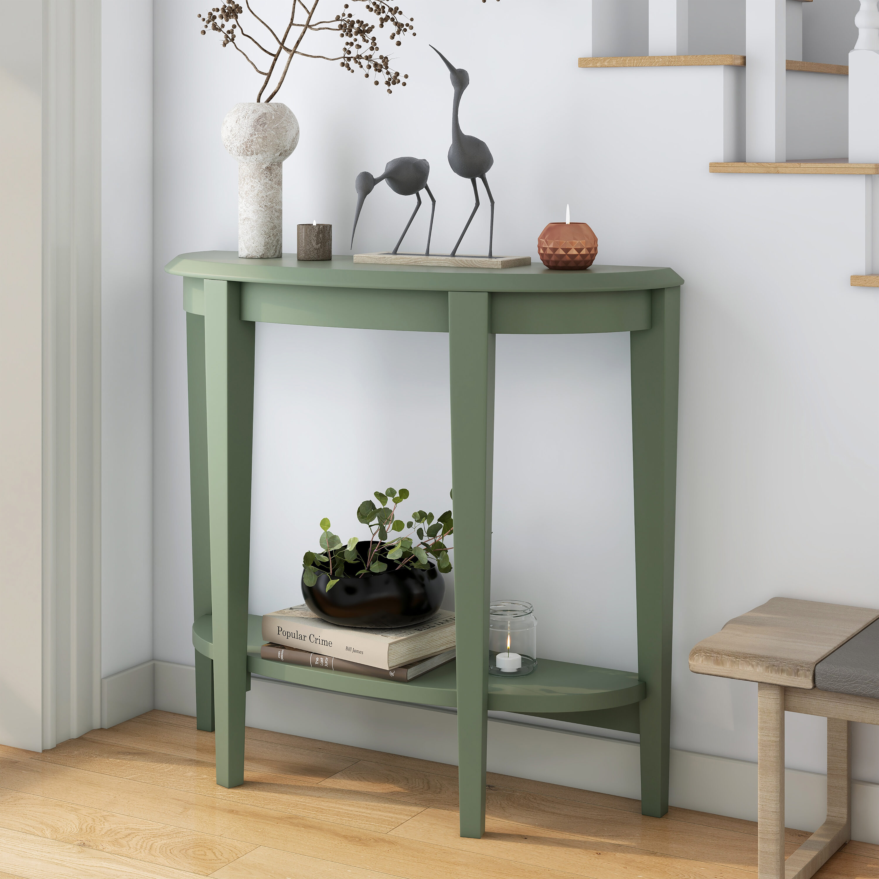 Console Tables Color/Finish Family Green