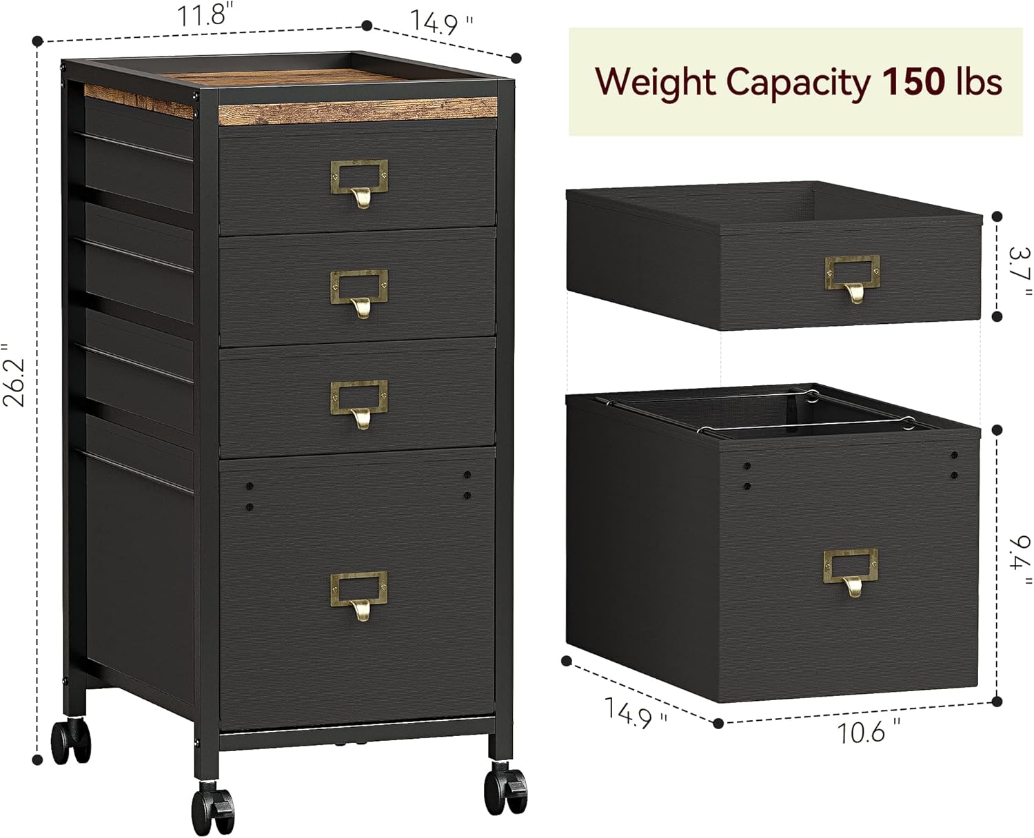 Qeetex YHC-0W8XSRGA Storage-Drawers - View #3