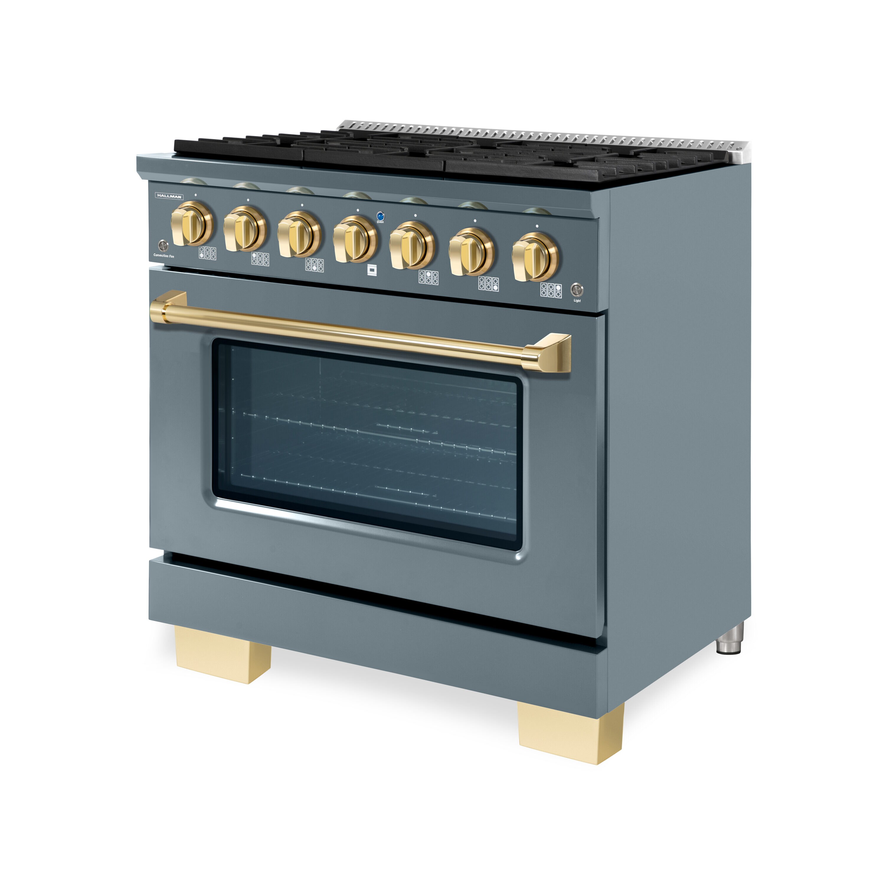 Hallman HBRG36BSGR Freestanding-Gas-Ranges - View #2
