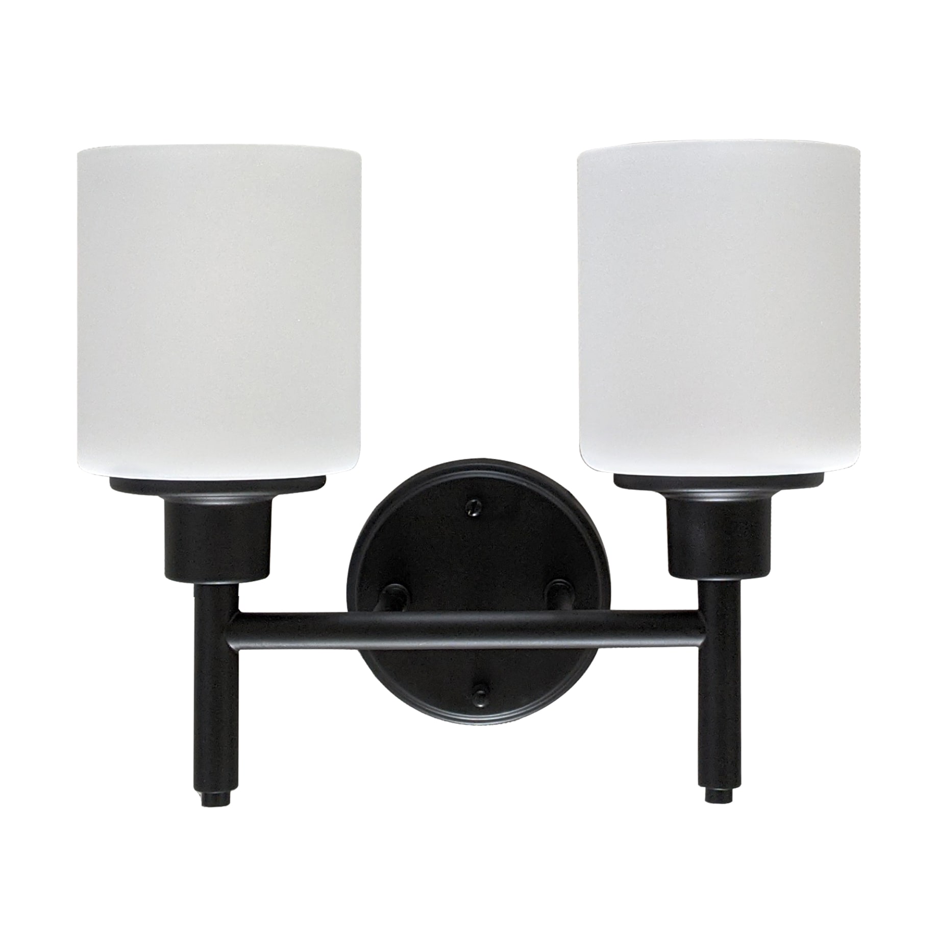 Design House 556191-BLK Aubrey 13.25-in W 2 -Light Matte Black Wall Sconce