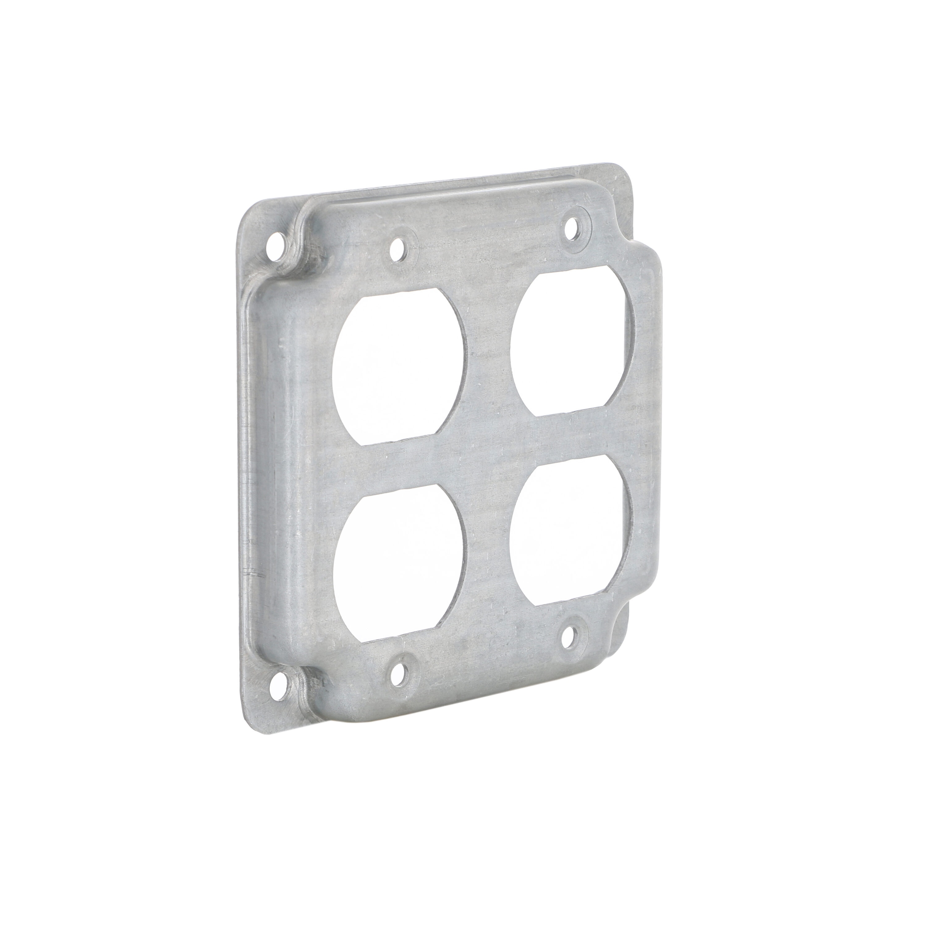 RACO 2-Gang Square Electrical Box Cover, Metal