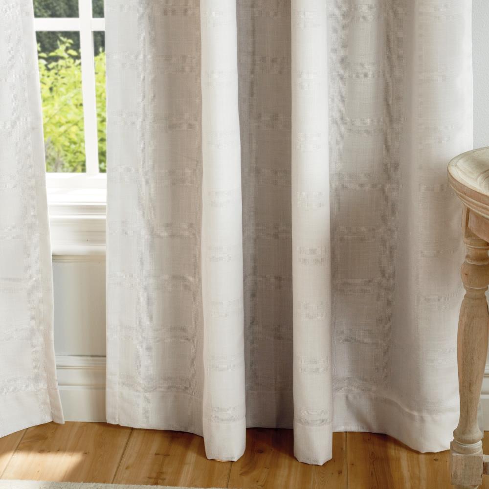 Martha Stewart 84-in Cloud Blackout Standard Lined Rod Pocket Curtain ...