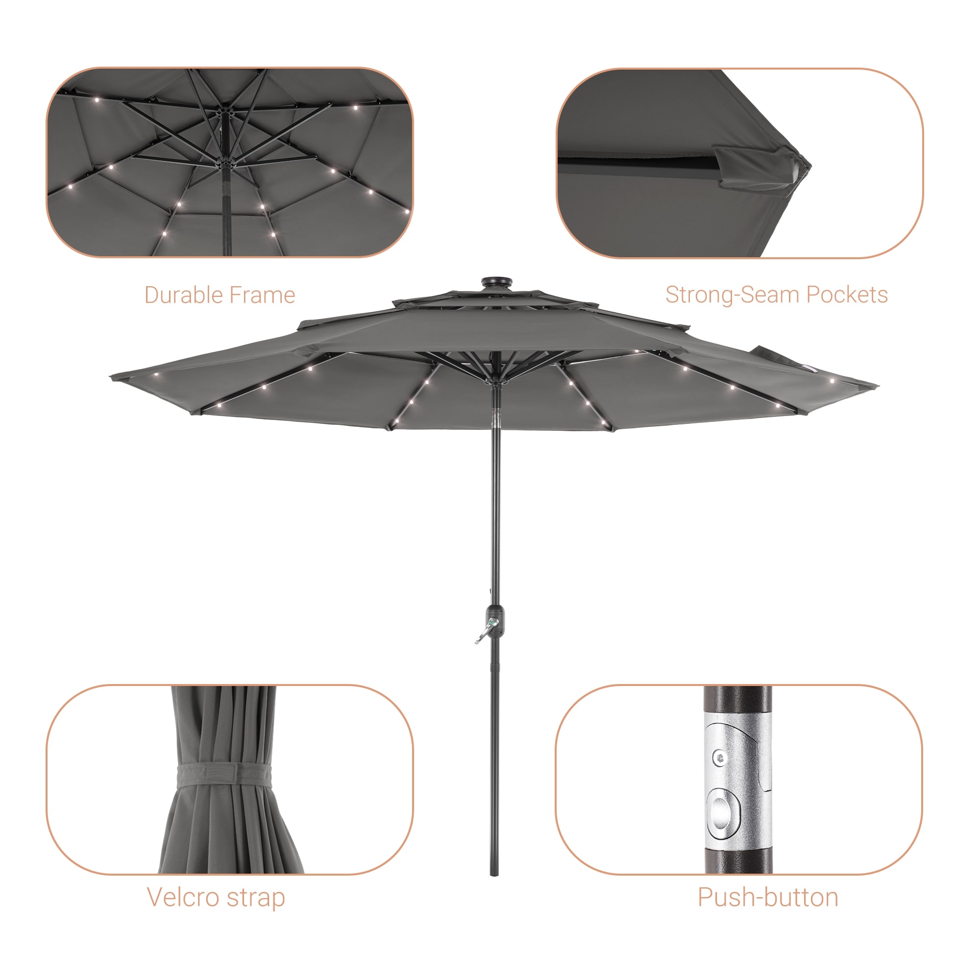 ACEGOSES LW-LED10GY Umbrellas-2 - View #5