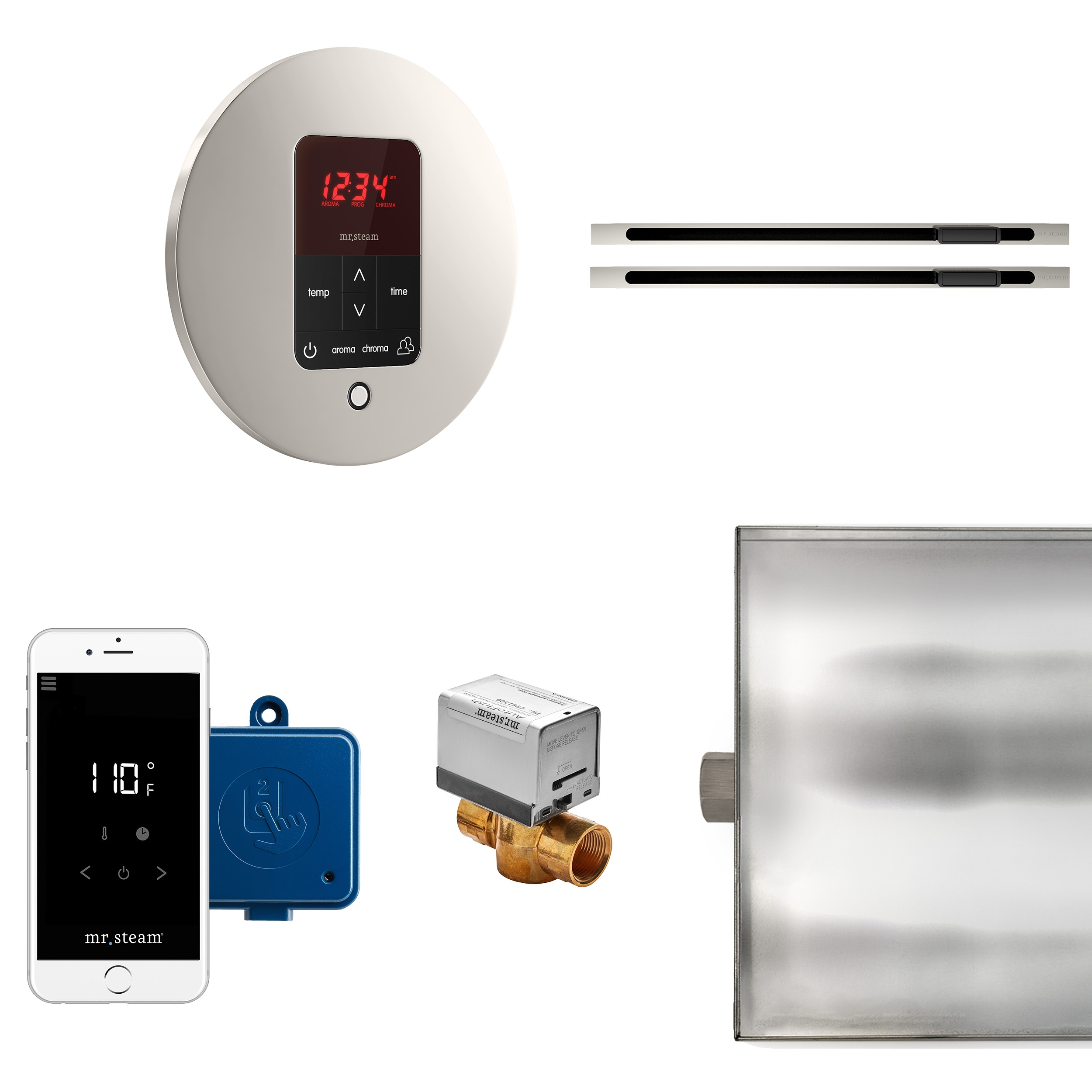 Mr. Steam BTLRLXRPN 120-Watts Polished Nickel Steam generator control kit