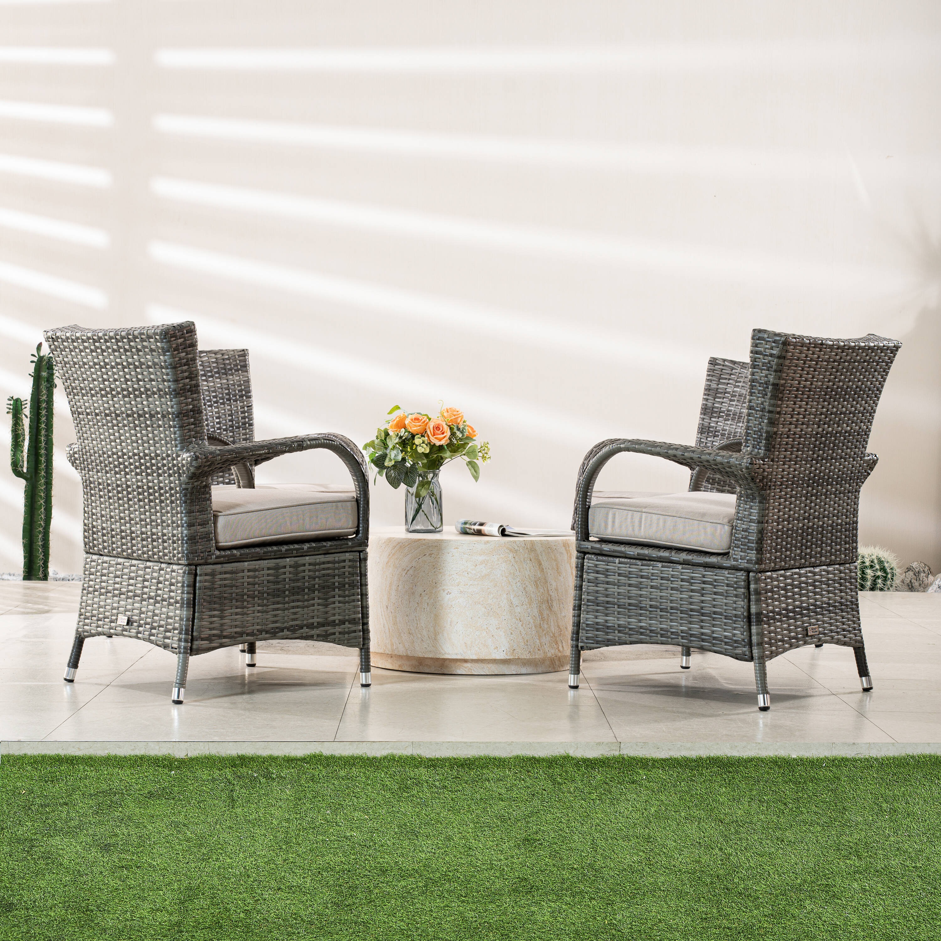 Direct Wicker DWC-240076TA1123G Patio-Conversation-Sets - View #3