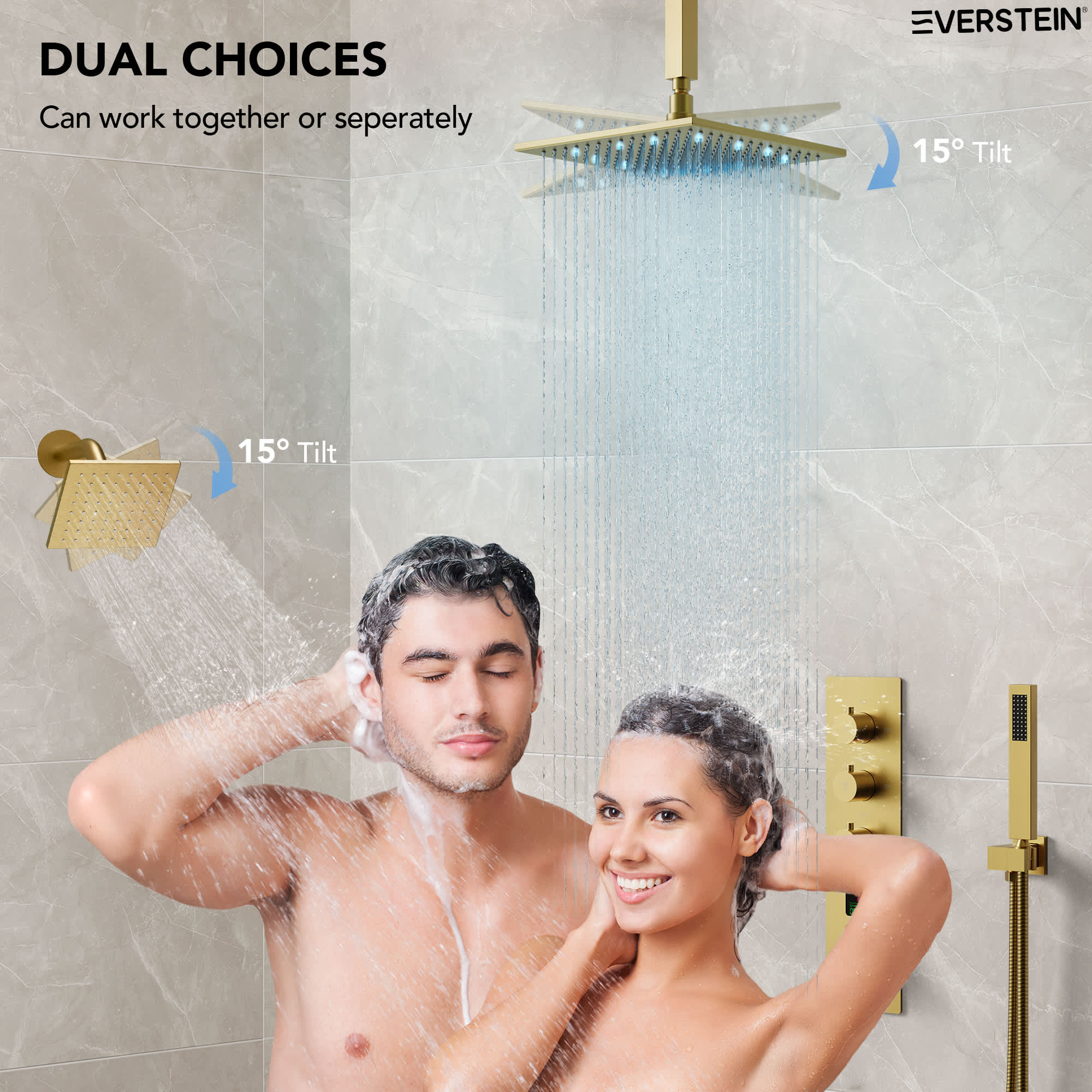 EVERSTEIN SFS-1026-GD12 Tub-Shower-Faucets - View #8