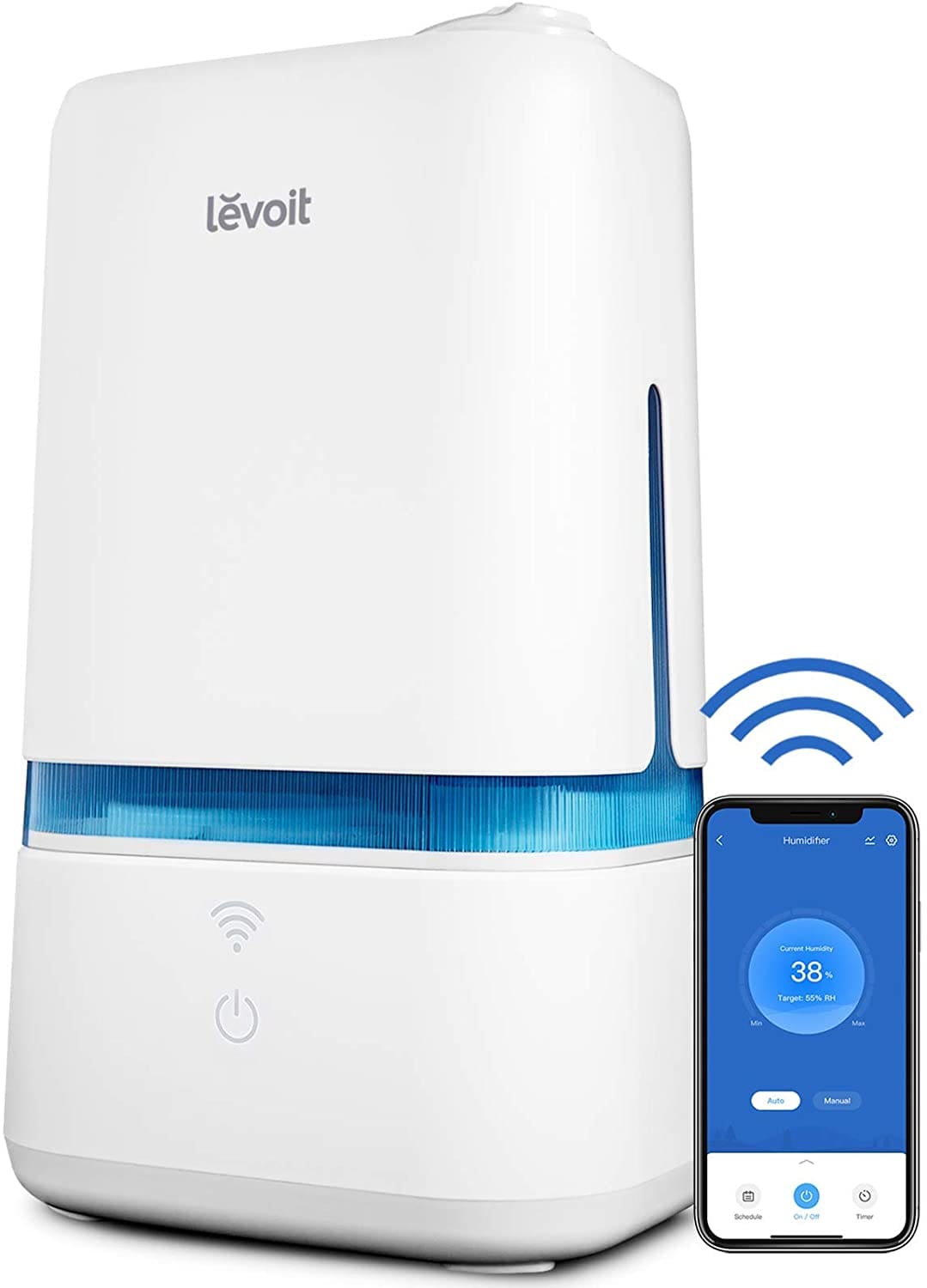 Levoit Classic 200S 1-Gallons Tabletop Ultrasonic Humidifier (For Rooms Up  To 376-sq ft) in the Humidifiers department at