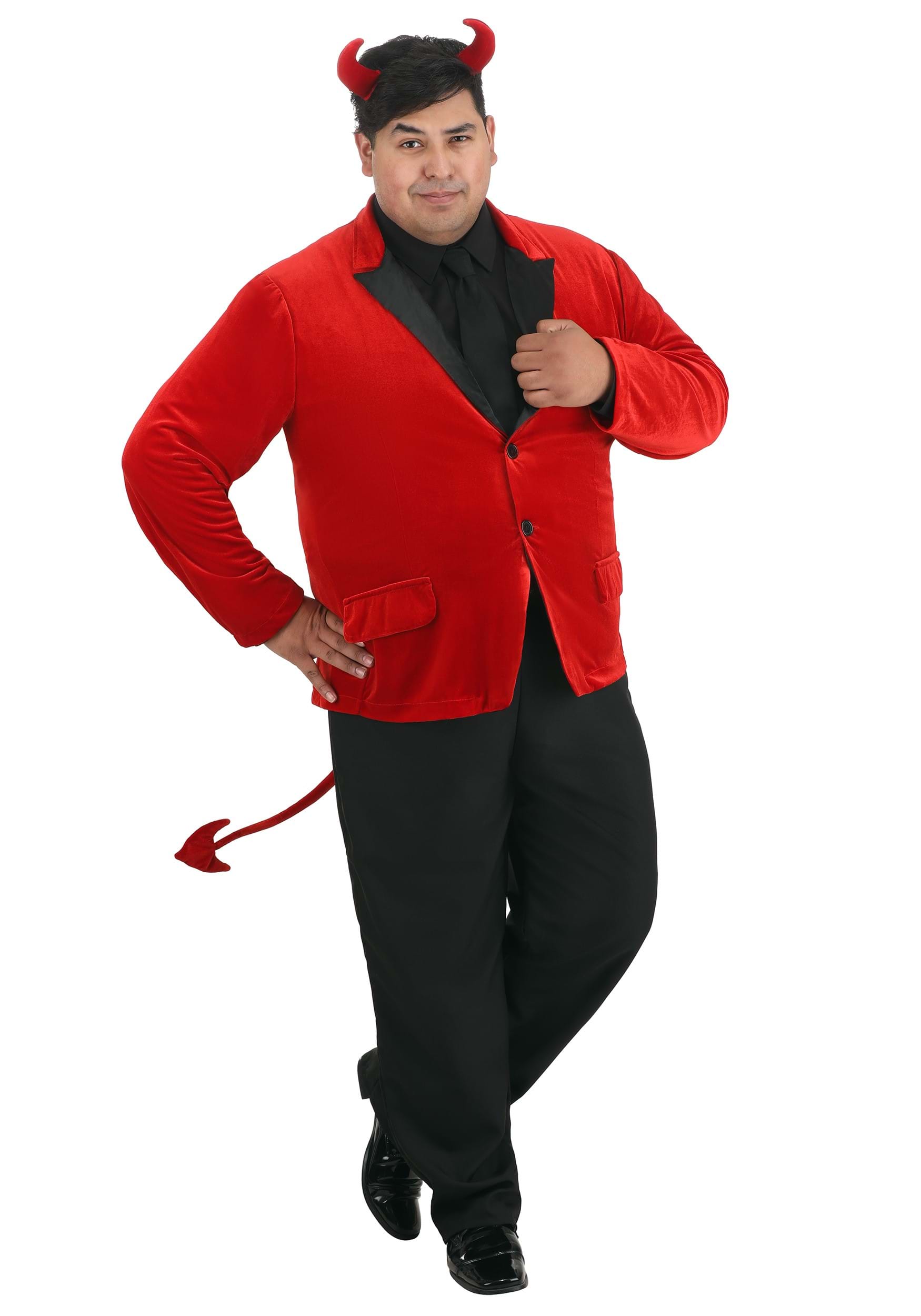 HalloweenCostumes.com FUN6444PL-2X FUN Costumes Men's Dashing Devil Plus Size Costume Devil Costumes 2X