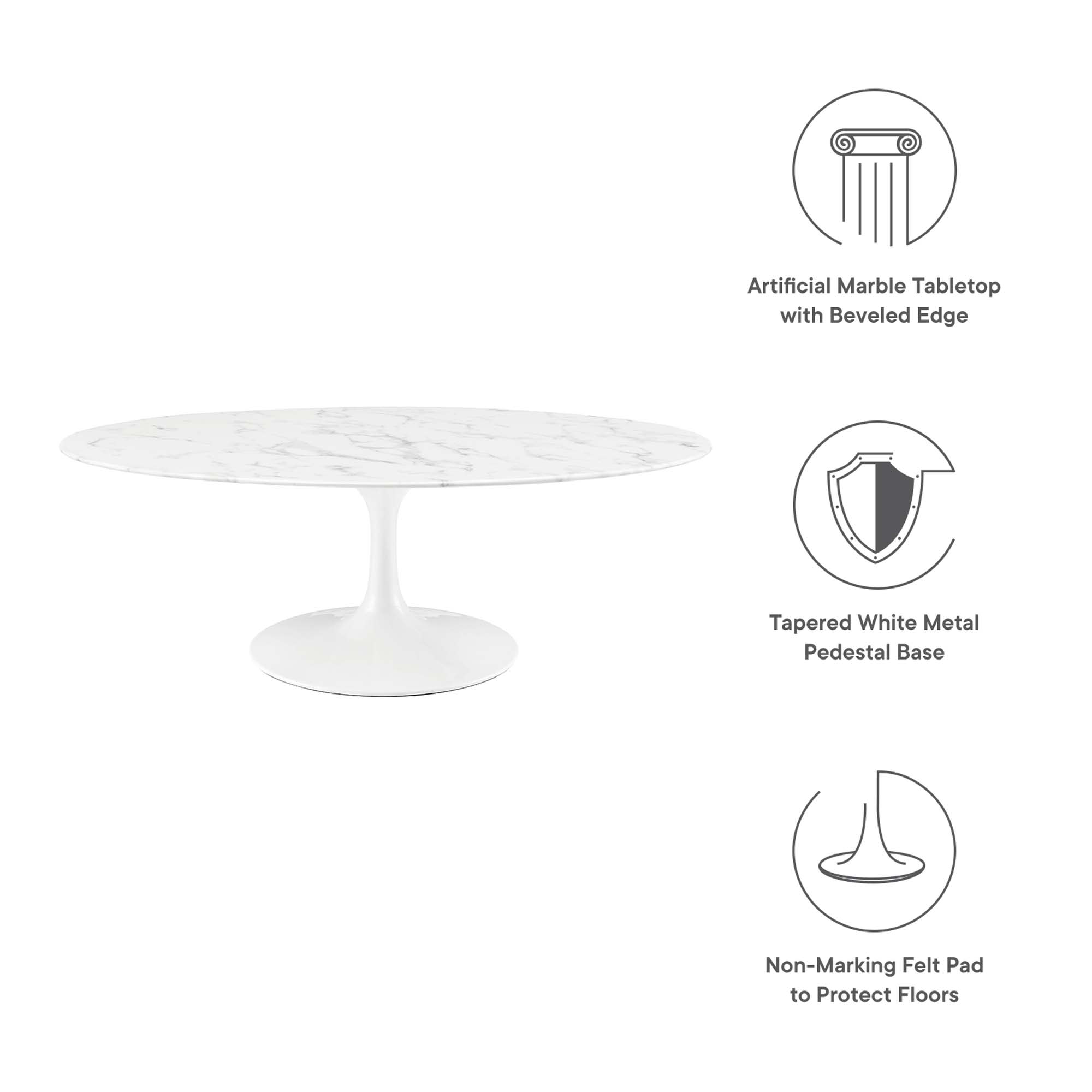 Modway EEI-2022-WHI Coffee-Tables - View #2
