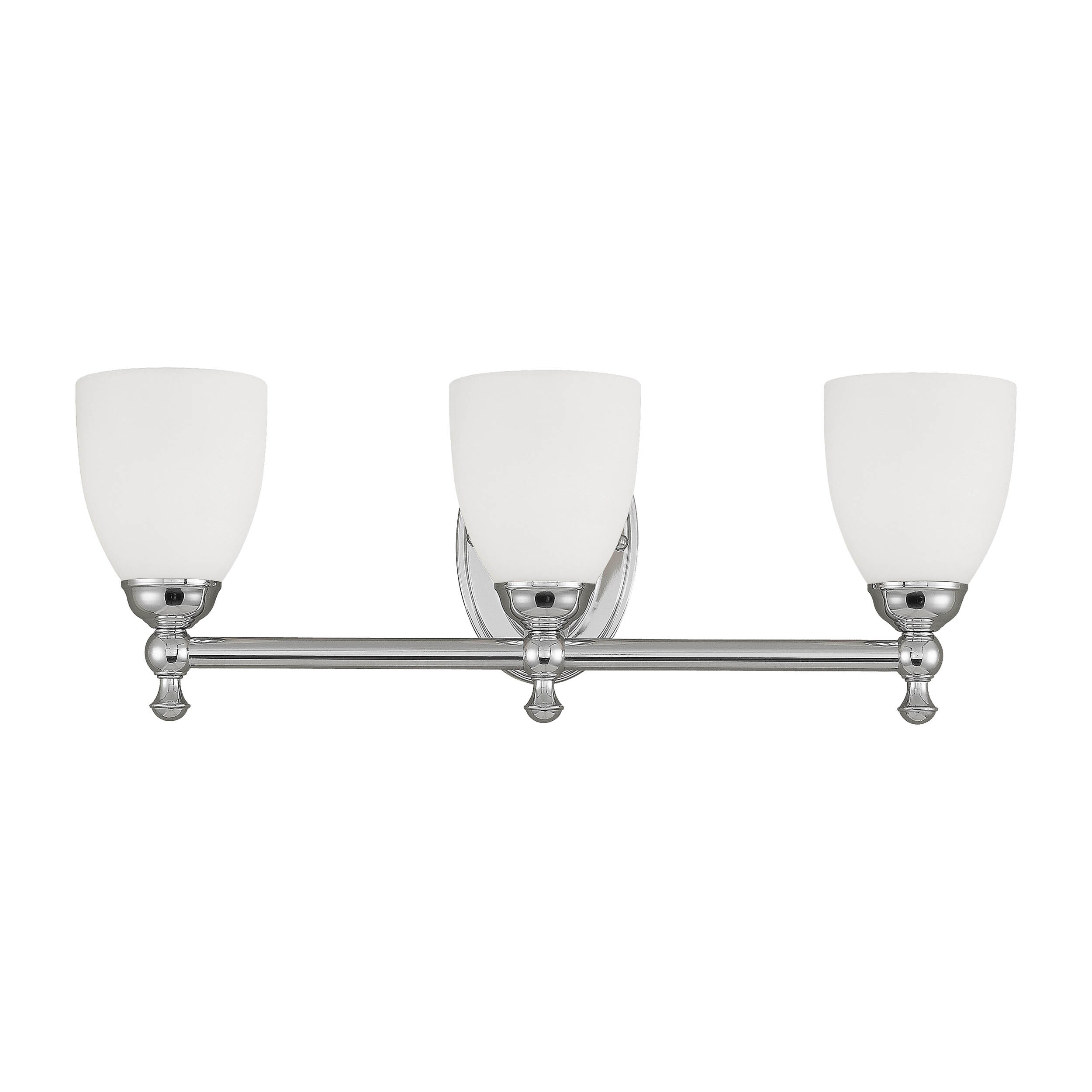 Millennium Lighting 21.5-in 3-Light Chrome Traditional Vanity Light in ...