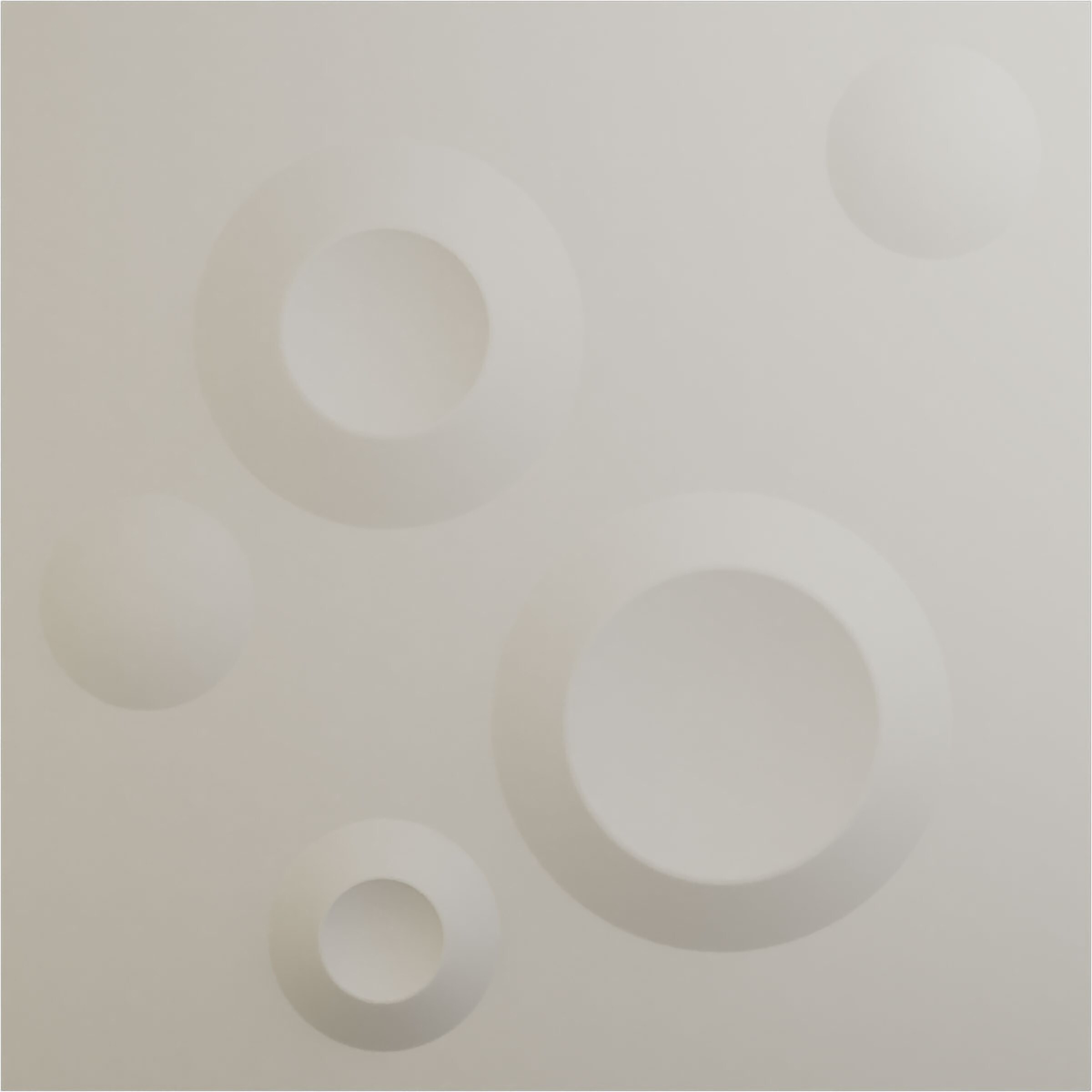 Ekena Millwork WP12X12COGBW 11-7/8-in x 11-7/8-in Embossed UltraCover Satin Blossom White PVC Wall Panel