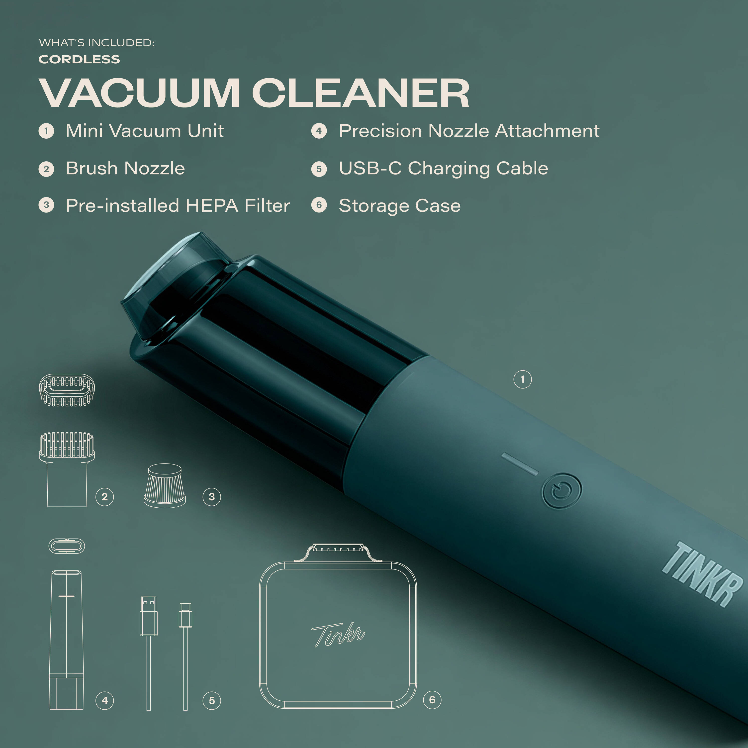 TINKR TNKR-MV-G Handheld-Vacuums - View #2