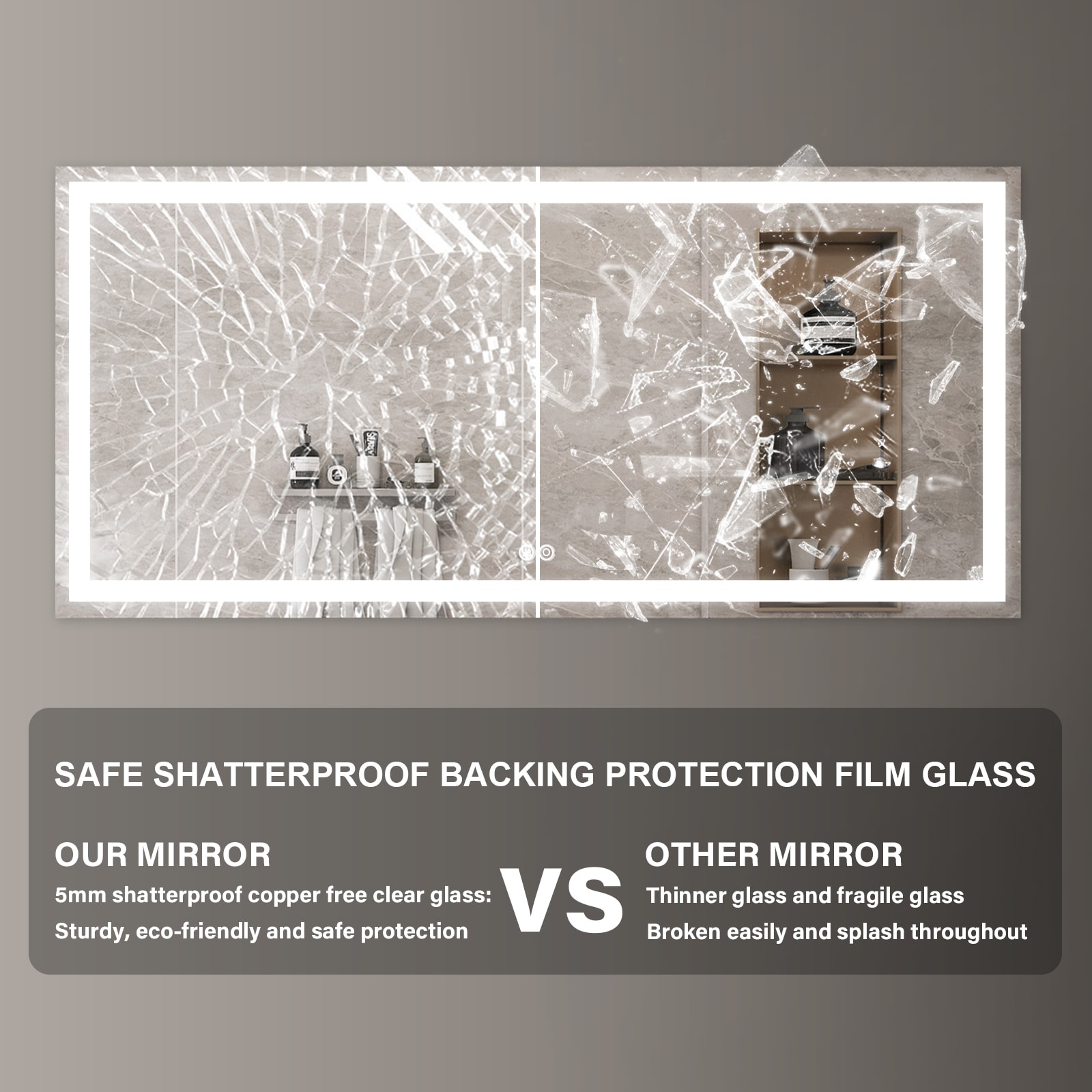 WELLFOR W1MRL7236 Framed-Bath-Mirrors - View #10