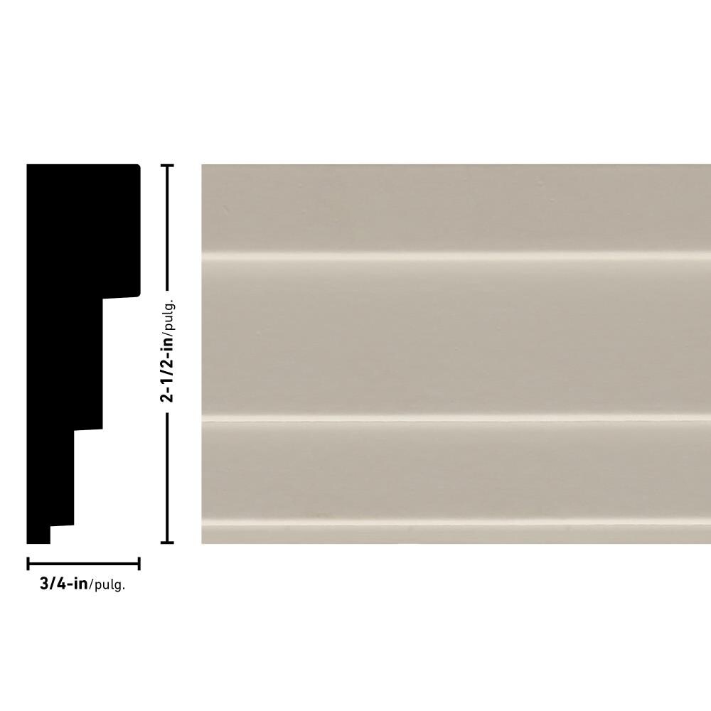 Ornamental Mouldings 1264-8FTPRIM Chair-Rail-Moulding - View #3