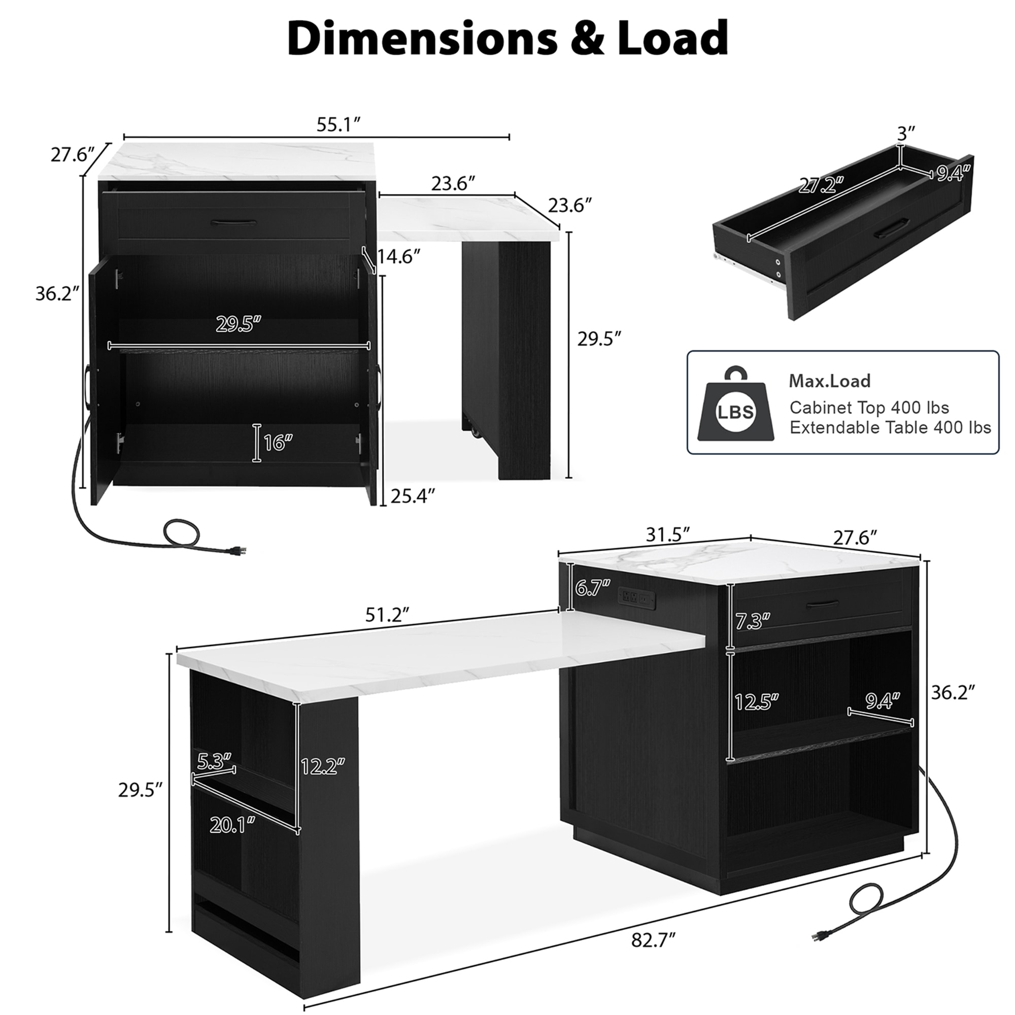 SINOFURN SYB260061BK Kitchen-Furniture - View #9