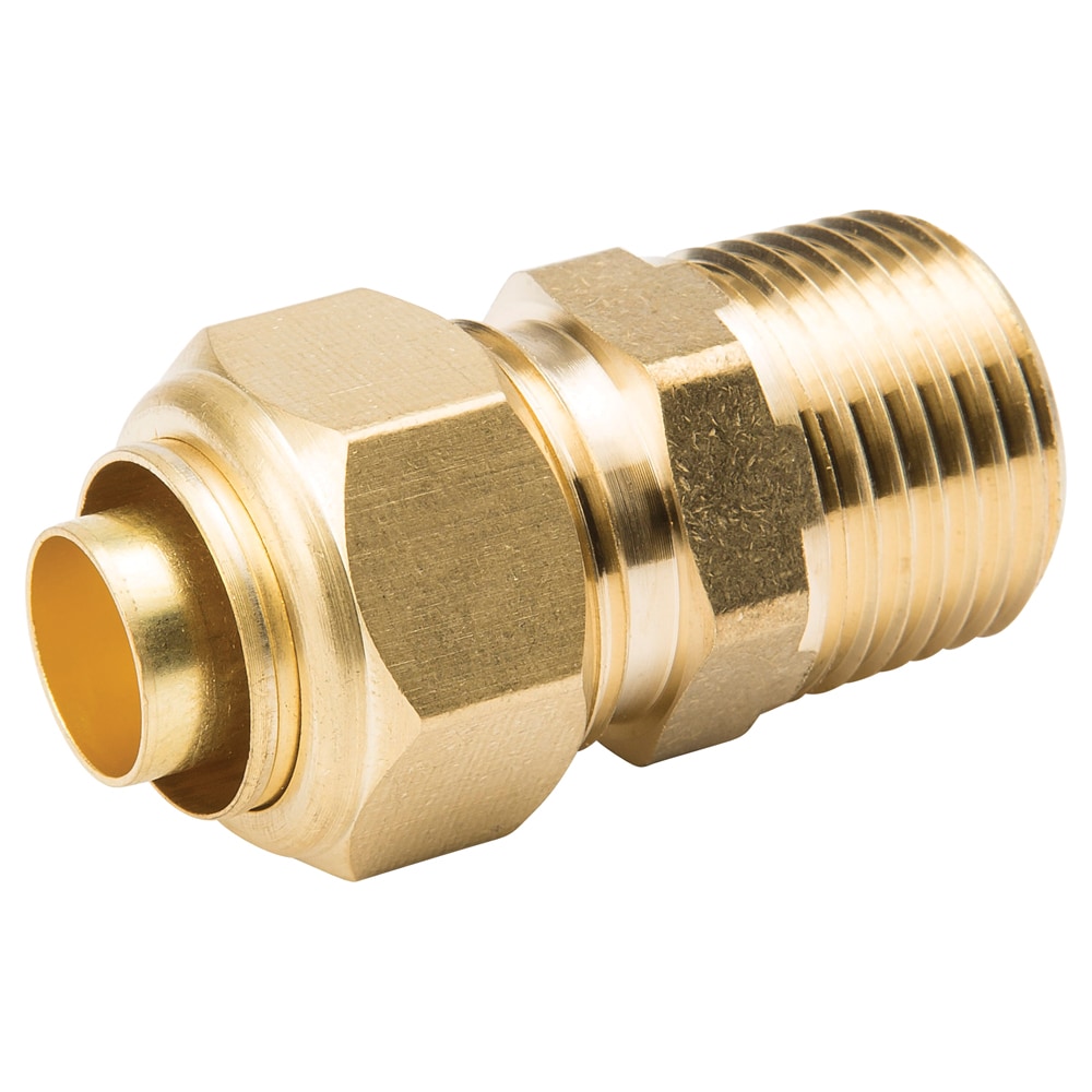 Proline Series 5/8-in x 1/2-in Compression Coupling Fitting in the Brass  Fittings department at