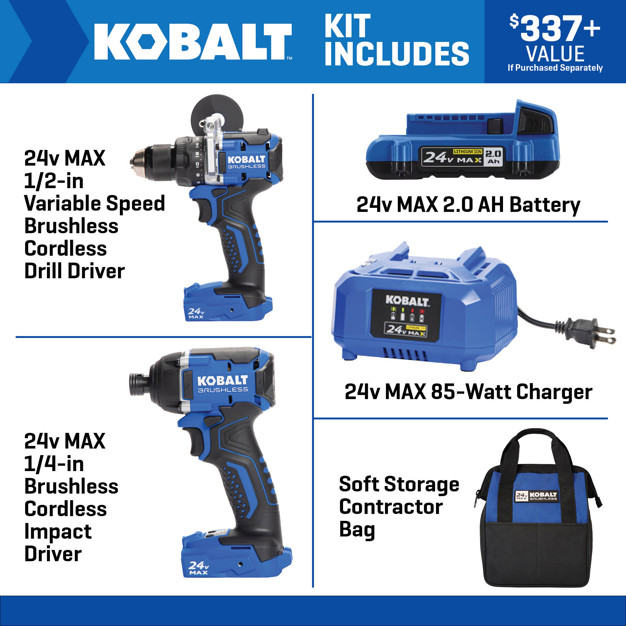 Kobalt KLC 2324A-03 Combo-Kits - View #2