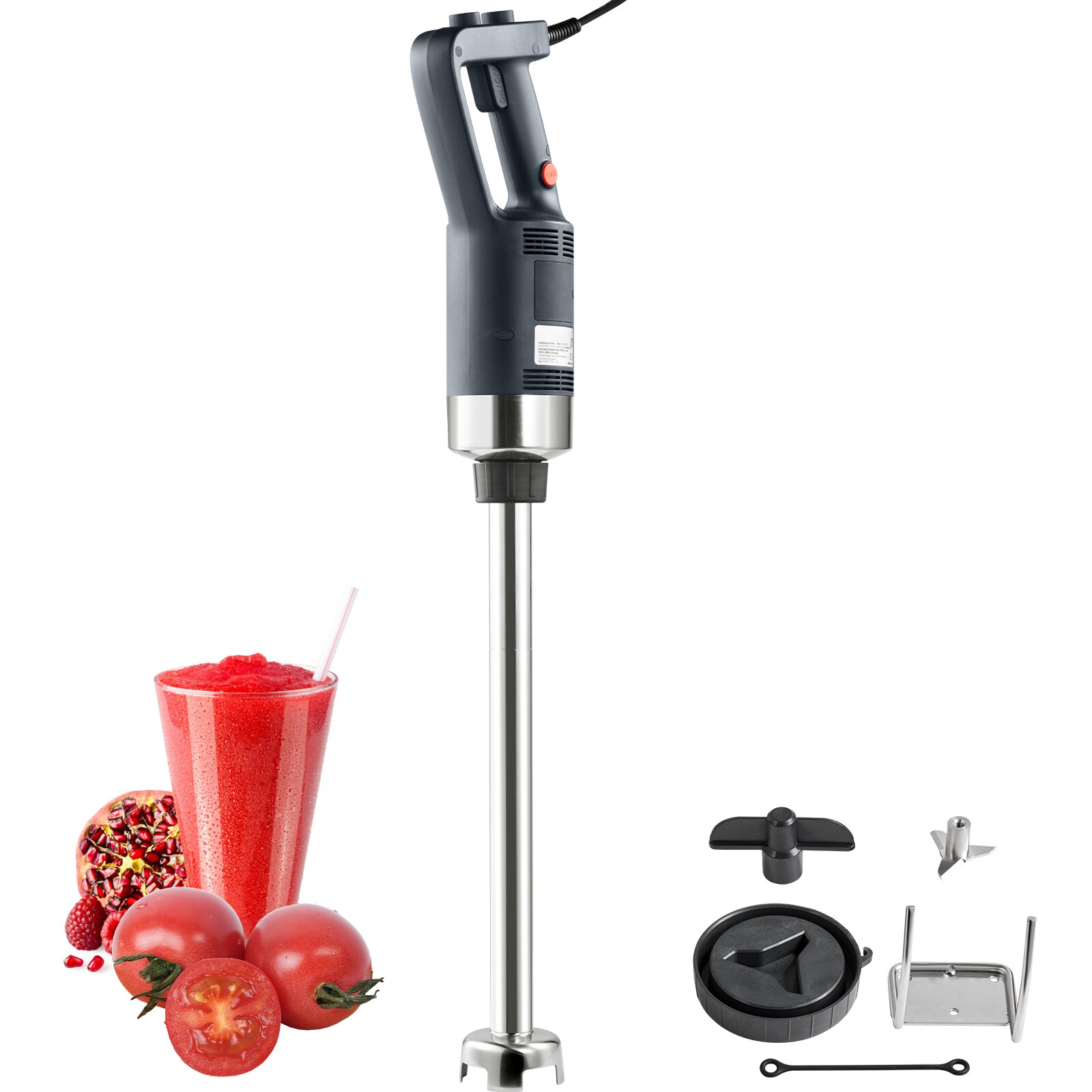 Mecale YAS-5OSI6X 750W Commercial Immersion Blender 20-in Shaft 304 Stainless Steel Variable Speed Hand Mixer for Soup
