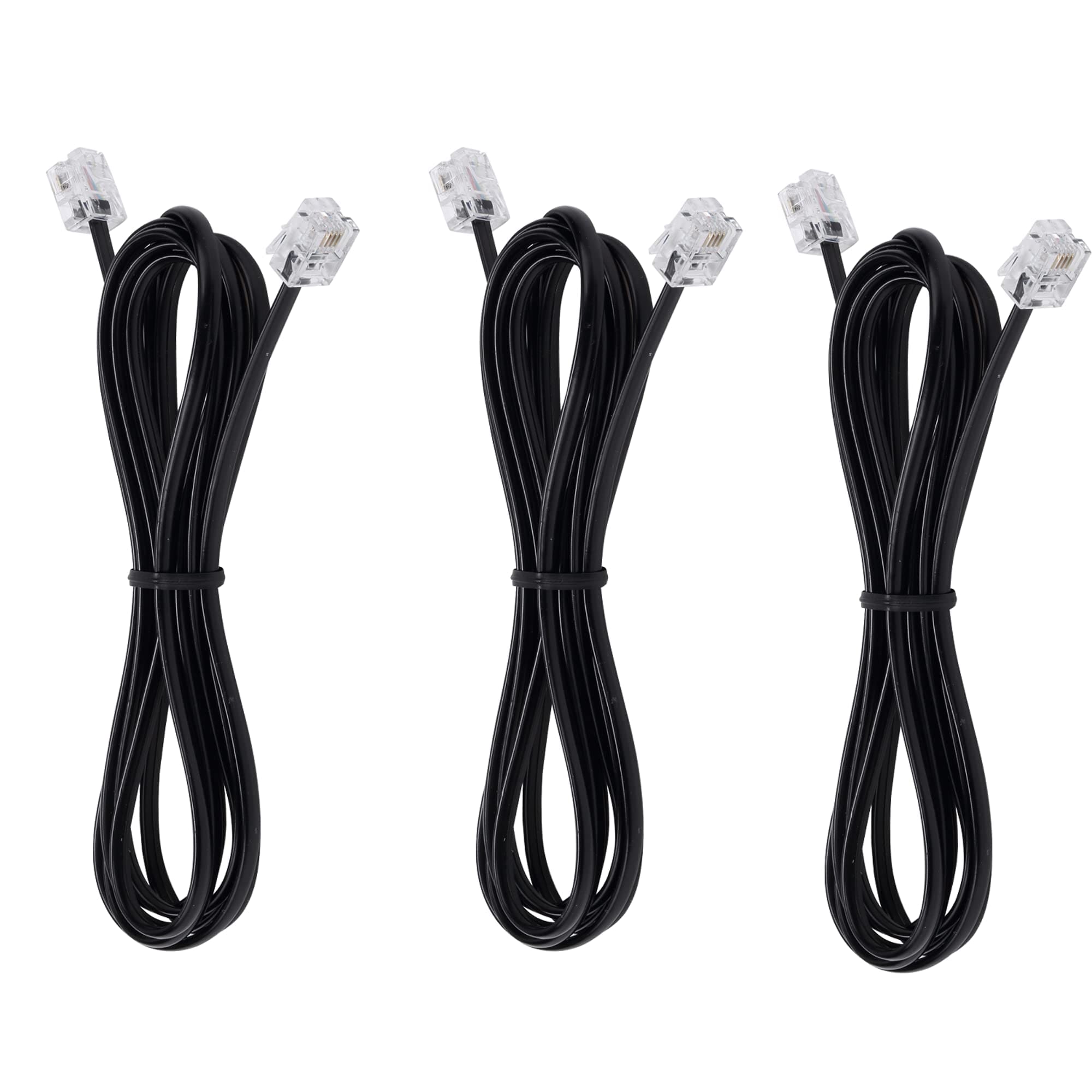 Misopily Telephone Landline Extension Cord 3-Pack with Pure Copper ...