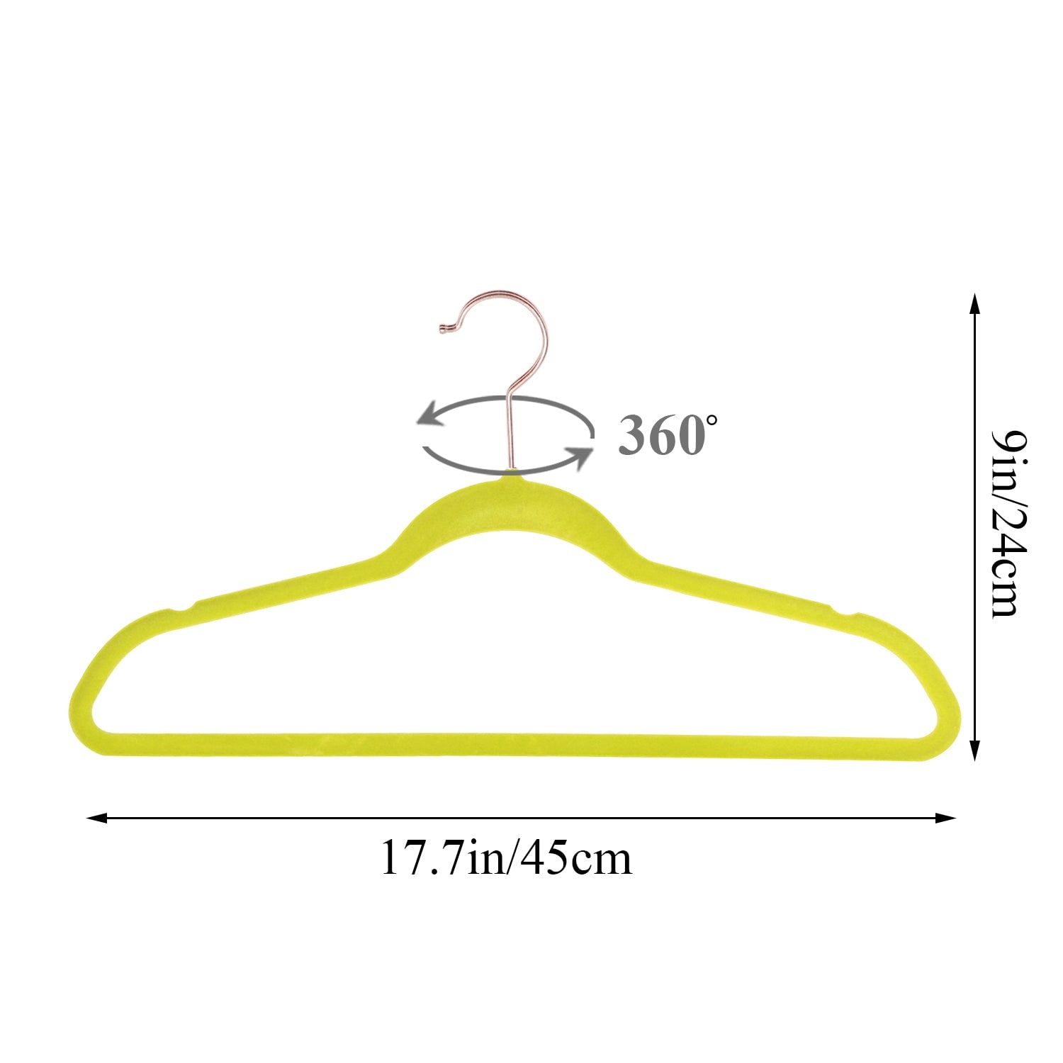 Vecelo LOE-PC-VH-YELLOW-A30 hangers - View #3