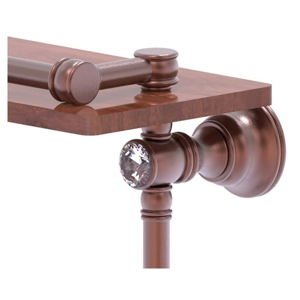 Allied Brass CC-1-22-TB-GL-IW-CA Bathroom-Shelves - View #2