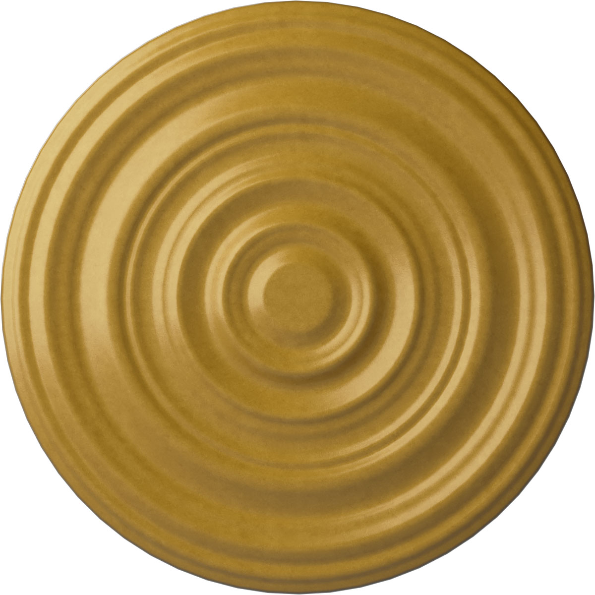 Ekena Millwork CM29CAIGS Carton Smooth 29.125-in W x 29.125-in L Painted Iridescent Gold Polyurethane Whole Ceiling Medallion