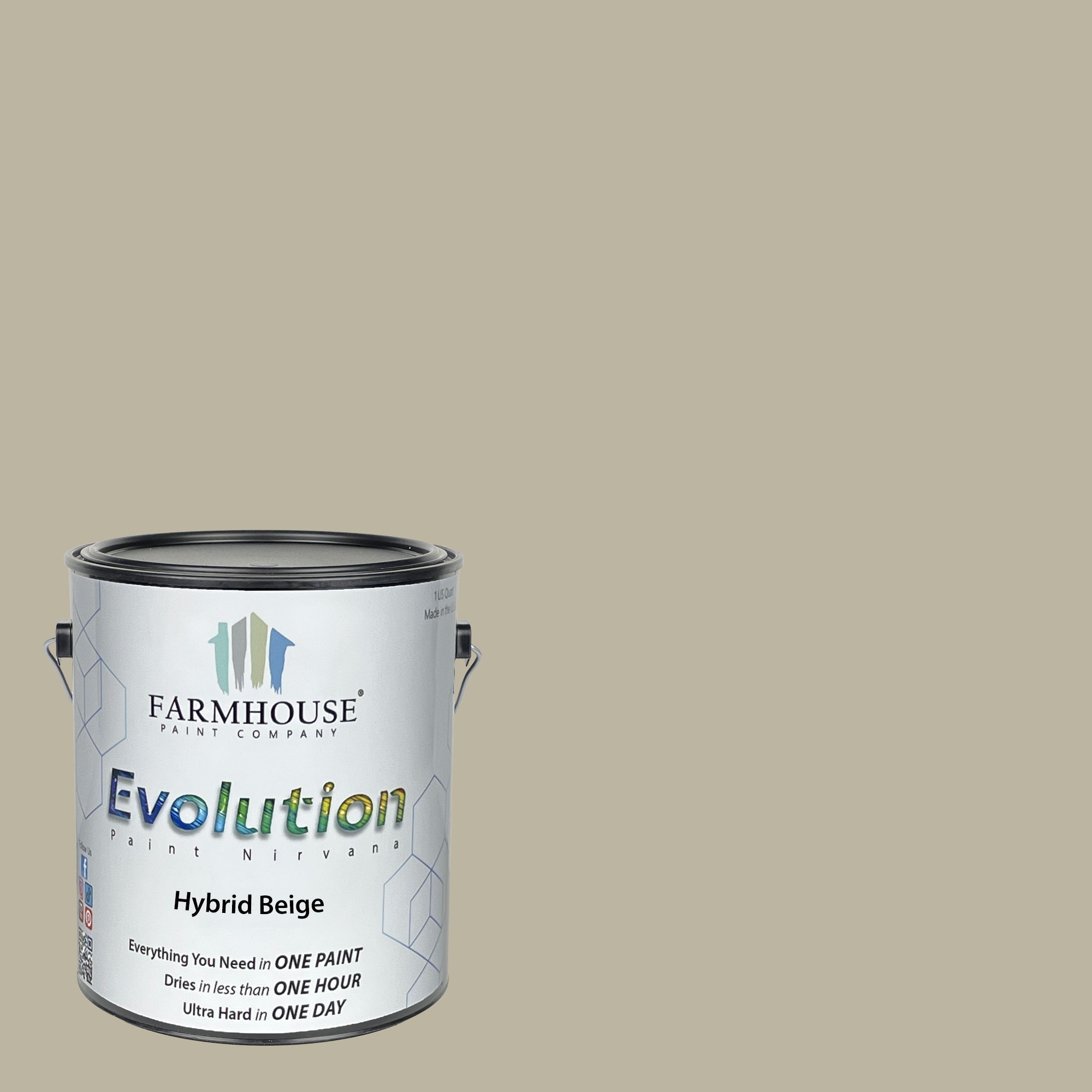 Evolution Paint EVP-HB-G Satin Hybrid Beige Enamel ( 1-gallon )