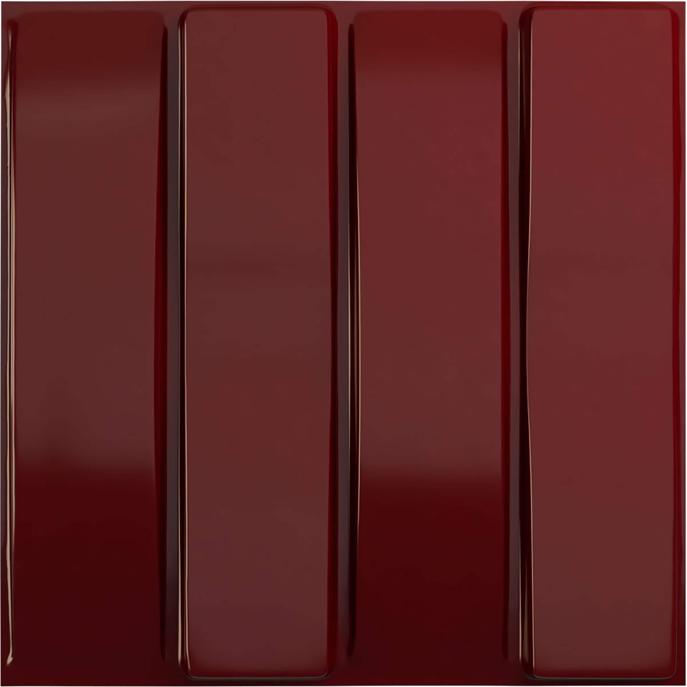 Ekena Millwork WP20X20CAHML-CASE-12 19-5/8-in x 19-5/8-in Embossed Paintable/Stainable Red PVC Wall Panel ( 12 -Pack, Covers